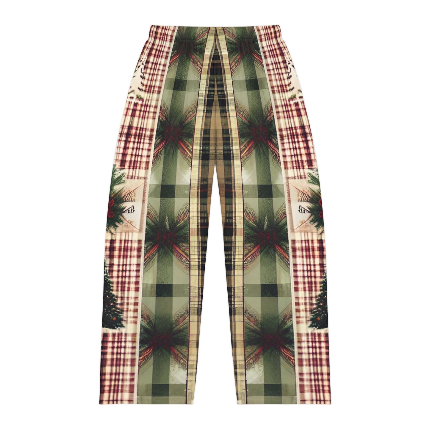 Christmas Plaid Men's Pajama Pants (AOP)