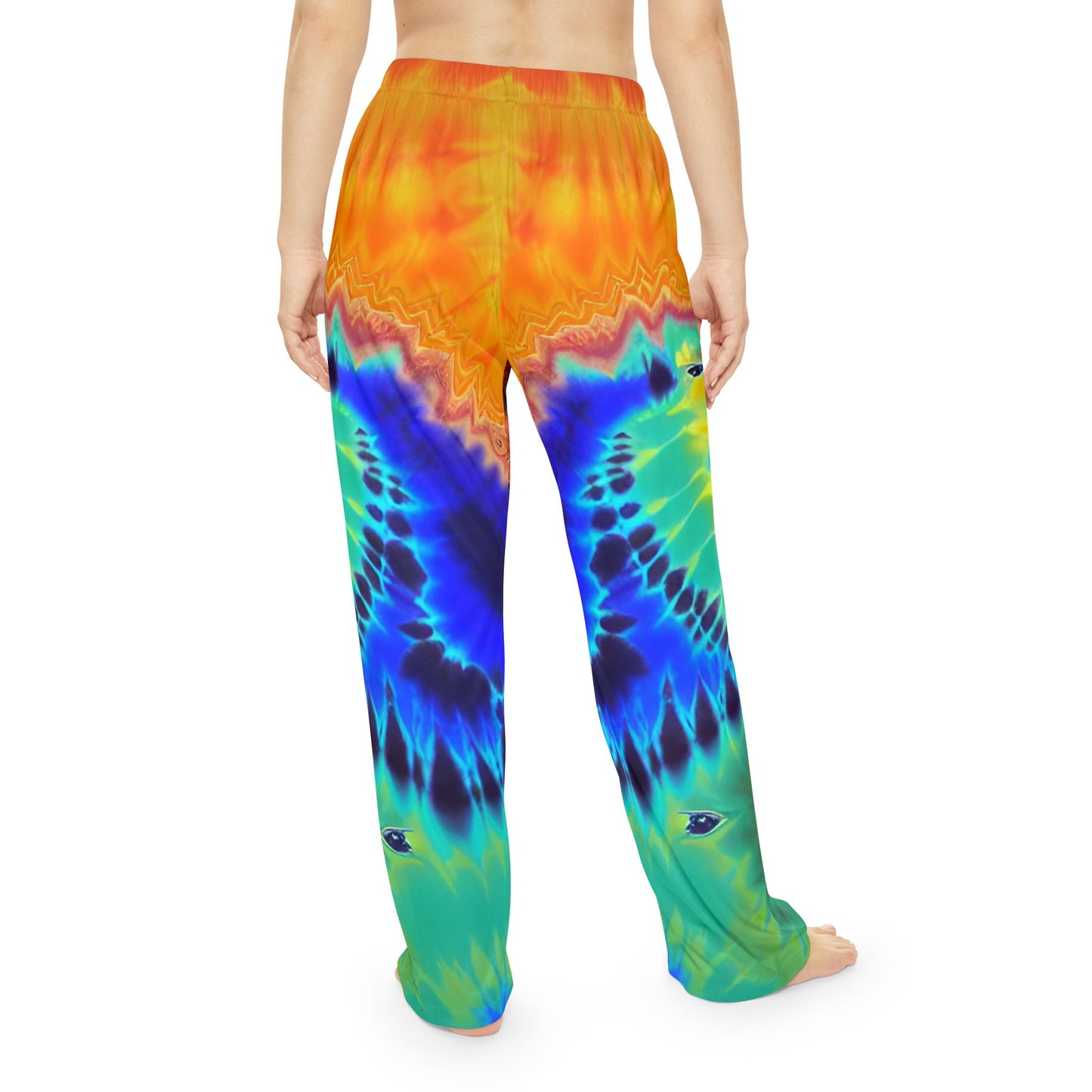 Rainbow Swirl Women's Pajama Pants (AOP)