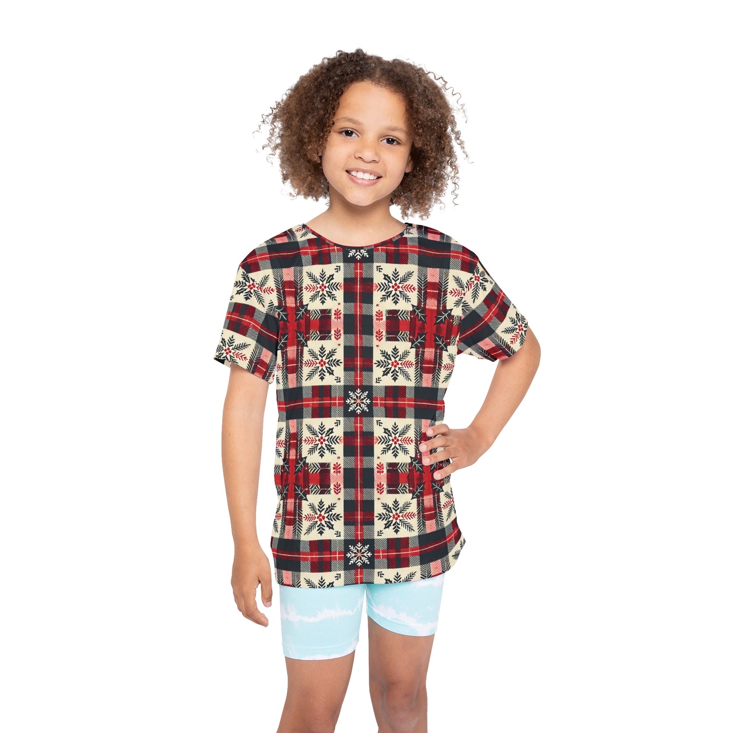 Mistletoe Morning Kids Sports Jersey (AOP)