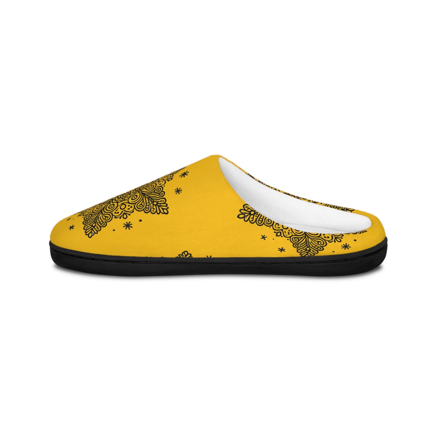 Snowflake - Yellow Women's Indoor Slippers