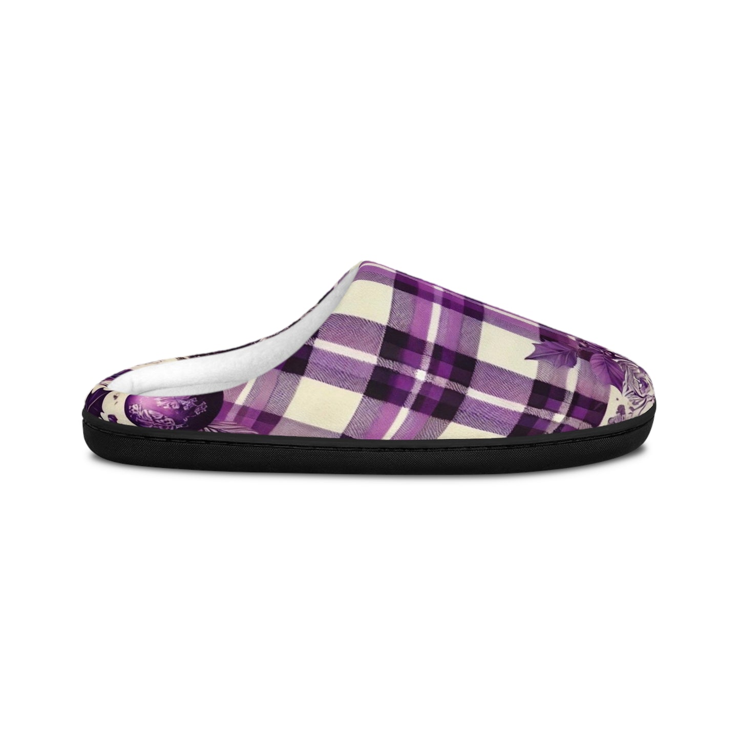 Copy of Icy Grape Plaid Men's Indoors Slippers