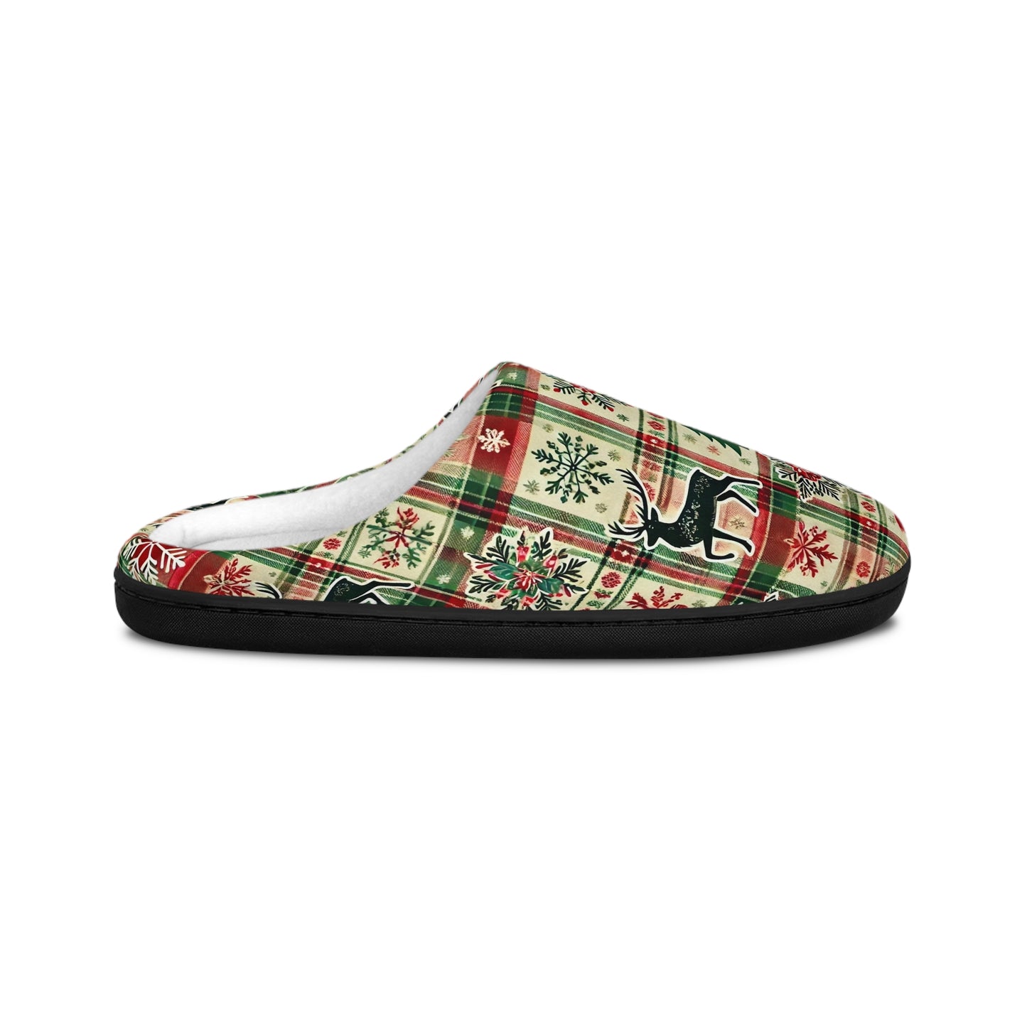 Evergreen Stag Plaid Men's Indoors Slippers