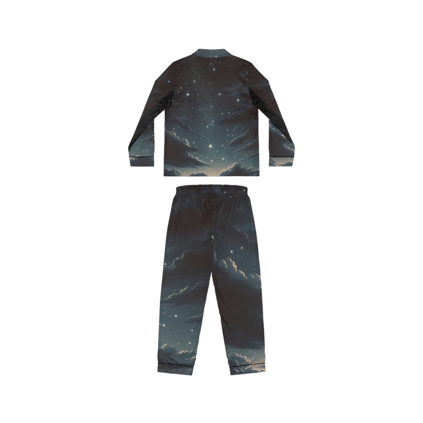 Starry Night Women's Satin Pajamas (AOP)