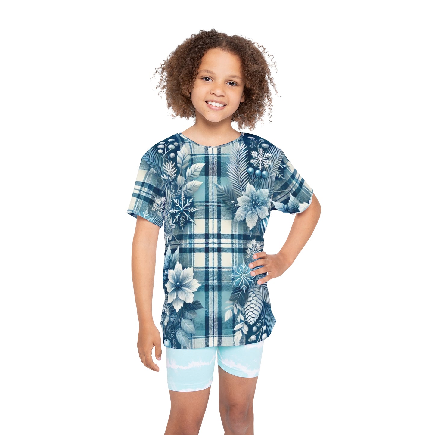 Polar Plaid Kids Sports Jersey (AOP)