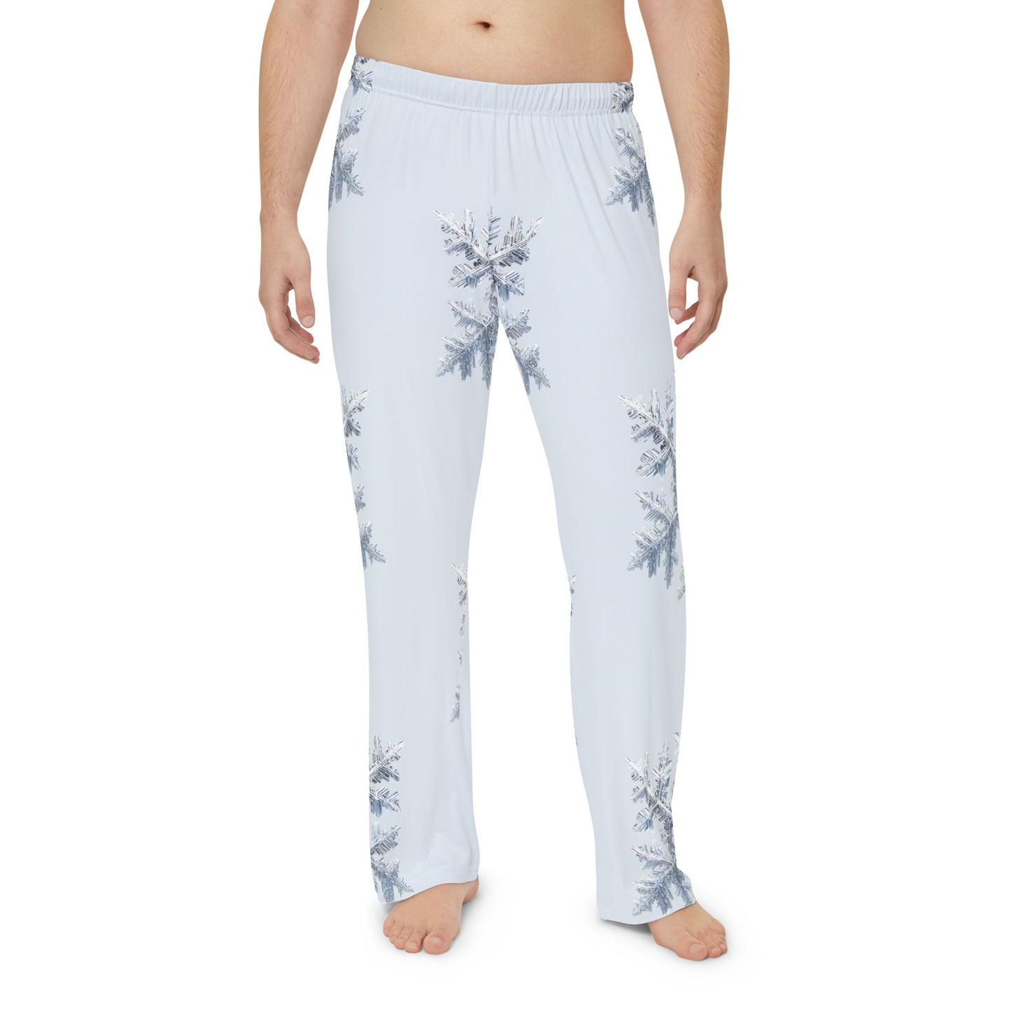 Crystal Frost Men's Pajama Pants (AOP)