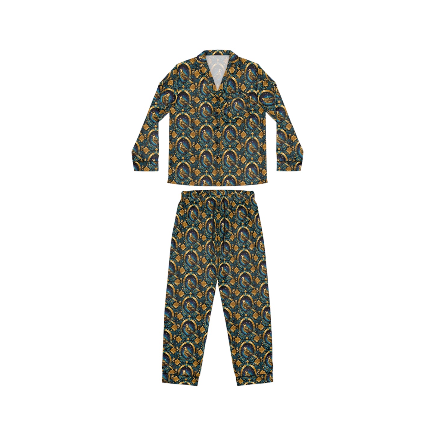 Perched Women's Satin Pajamas (AOP)