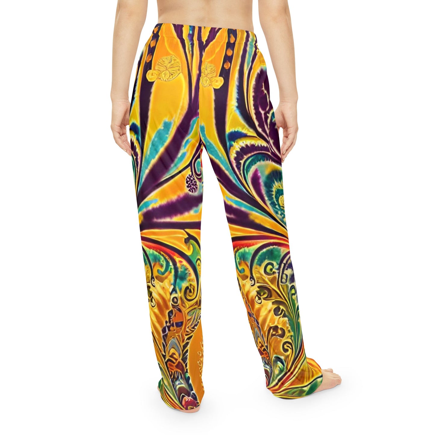 Radiant Swirl Women's Pajama Pants (AOP)