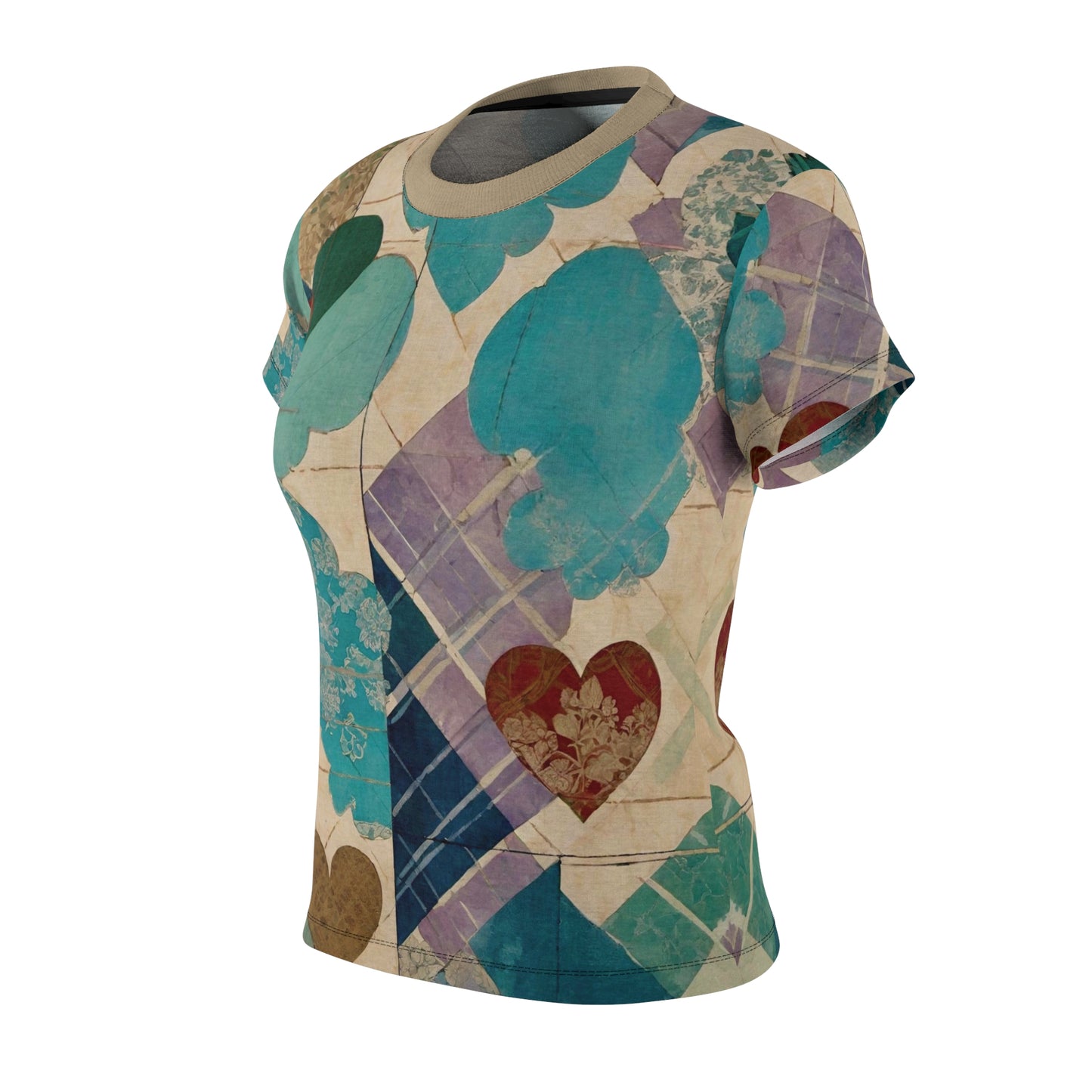 Copy of Heart Burst Women's Cut & Sew Tee (AOP)