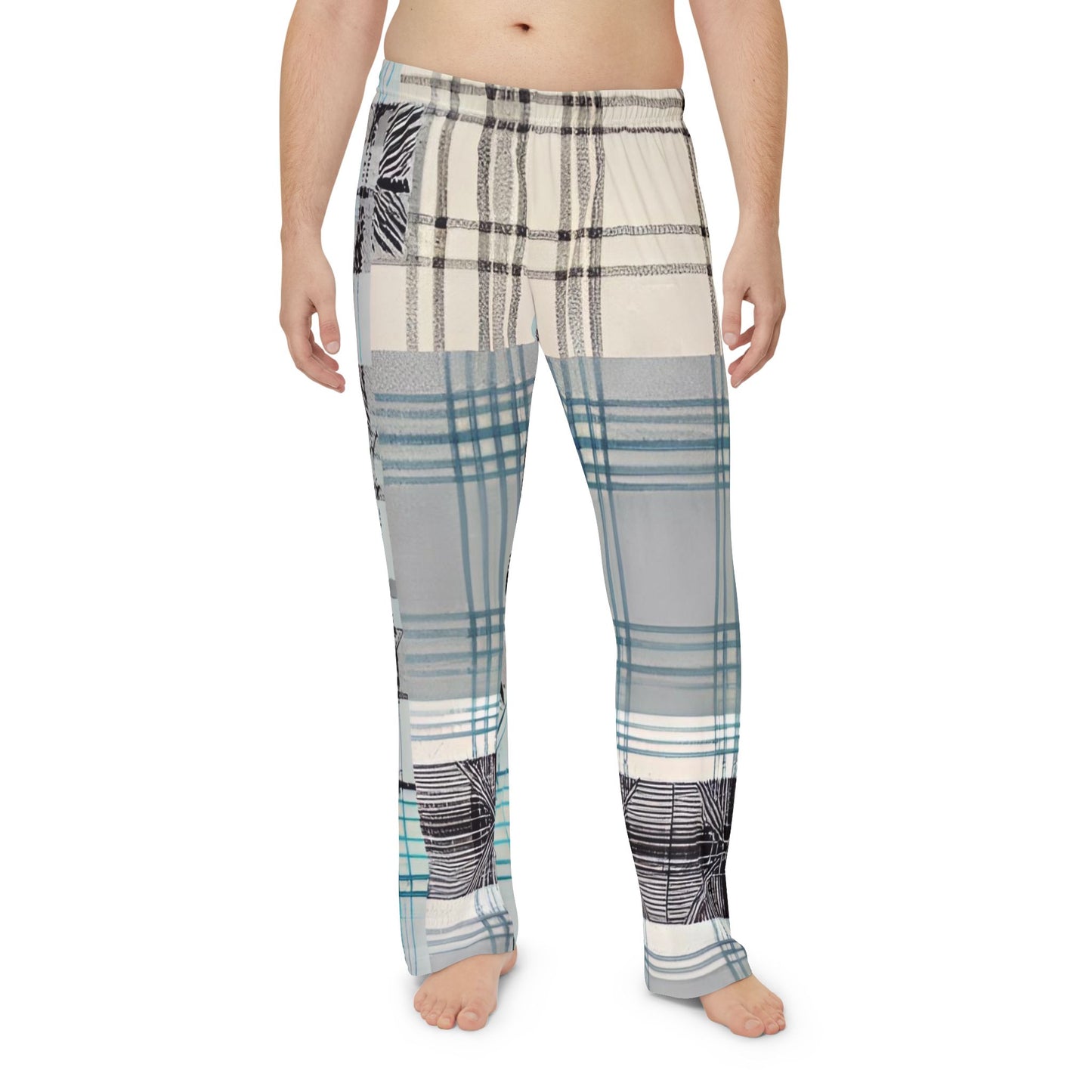 2 in 1 Plaid Men's Pajama Pants (AOP)