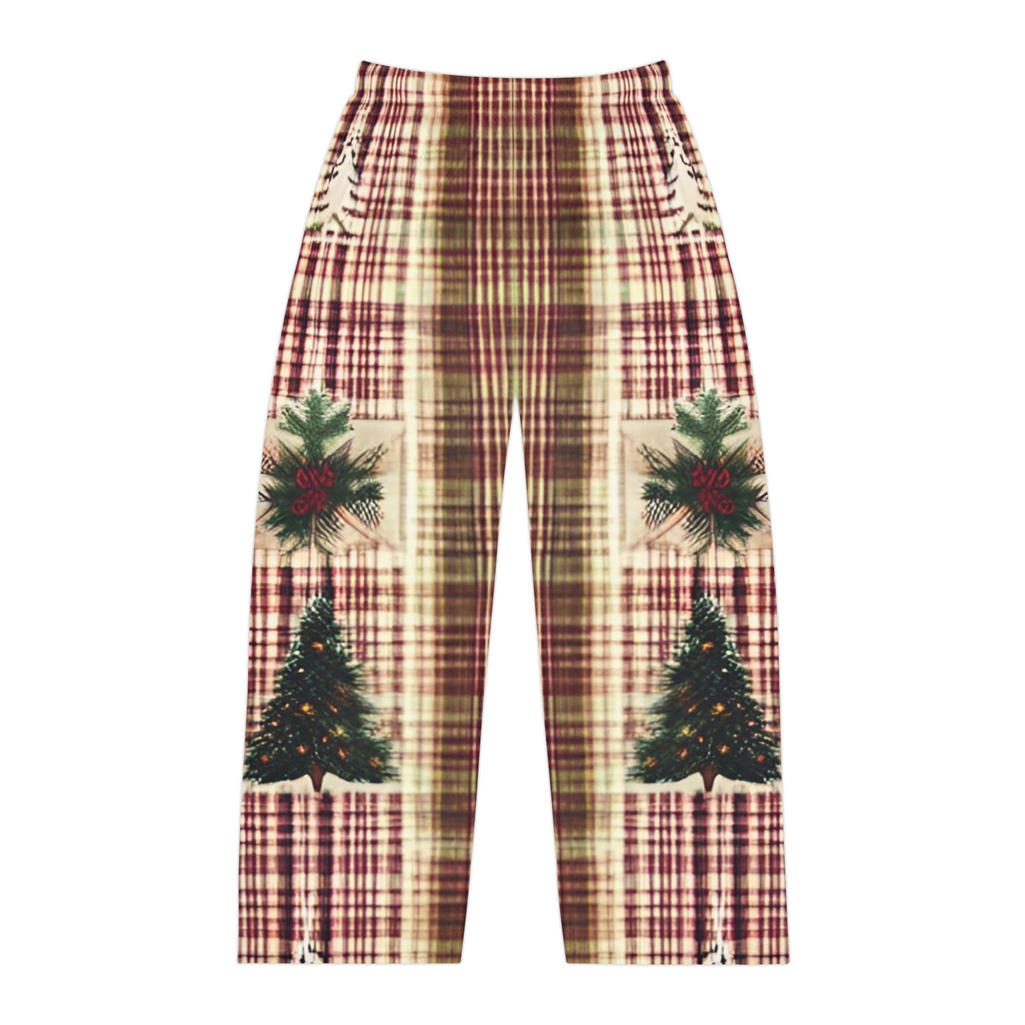 Winter Pine Plaid Men's Pajama Pants (AOP)