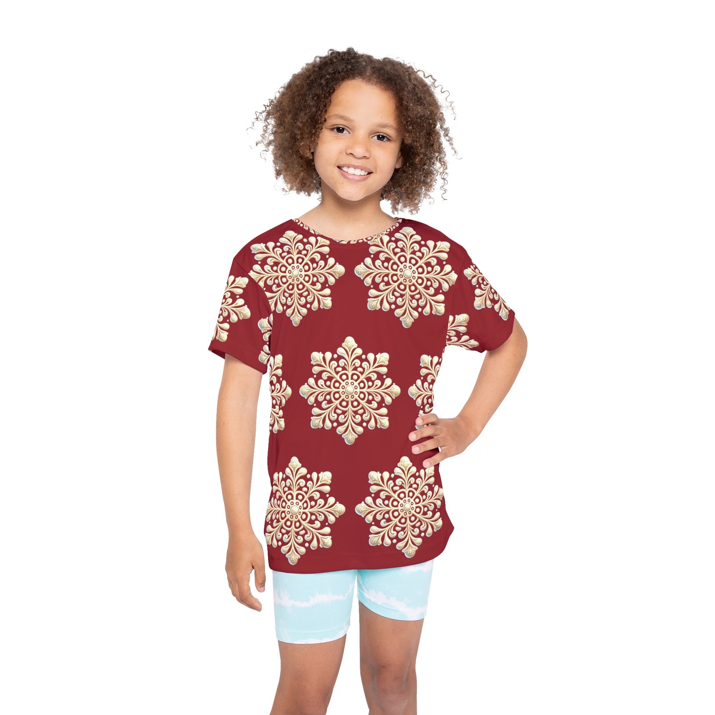 Snow Flake Kids Sports Jersey (AOP)