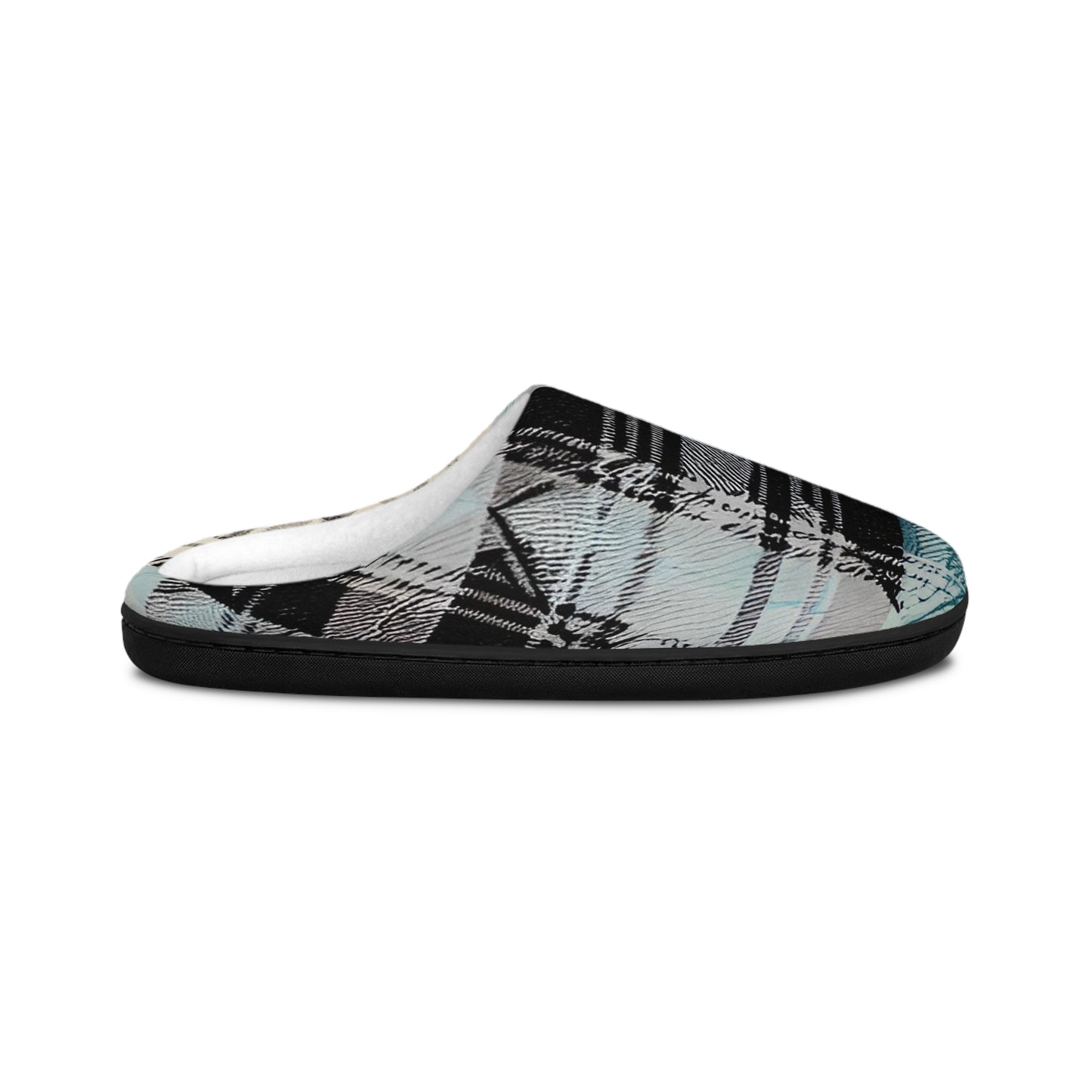 2 in 1 Plaid Men's Indoor Slippers