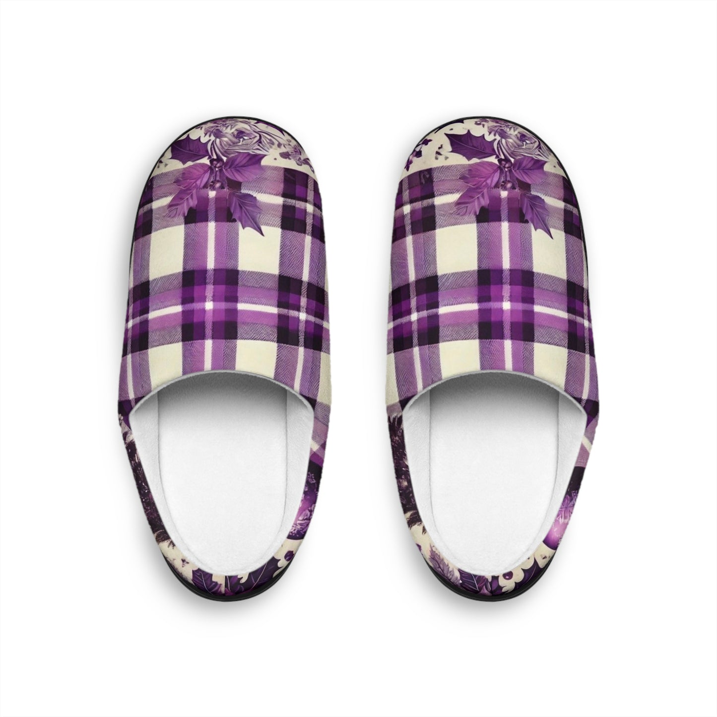 Copy of Icy Grape Plaid Men's Indoors Slippers