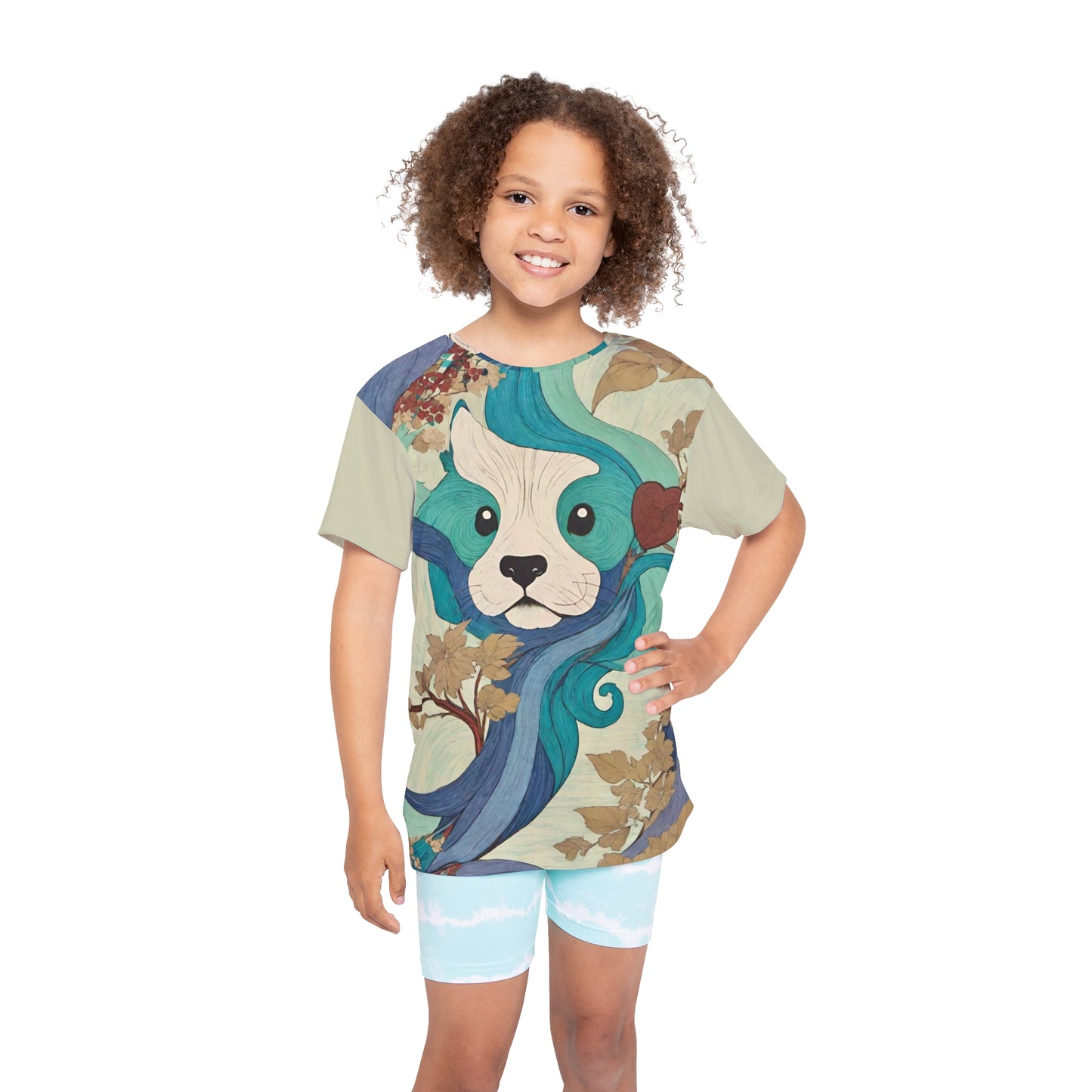 Peaceful Pup  Kids Sports Jersey (AOP)