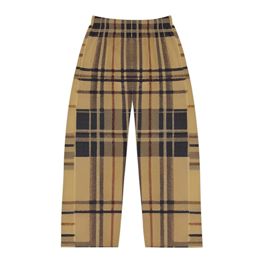 Double Check Plaid Men's Pajama Pants (AOP)