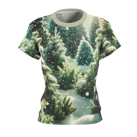 Frosted Forest Women's Cut & Sew Tee (AOP)