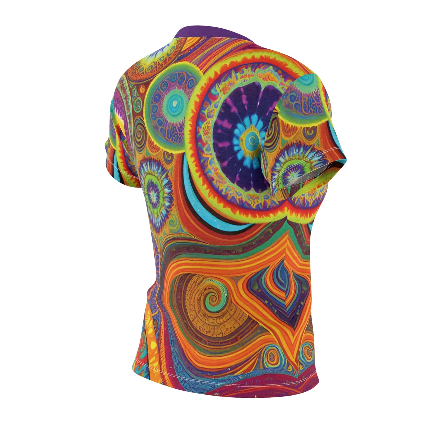 Prismatic Bloom Women's Cut & Sew Tee (AOP)