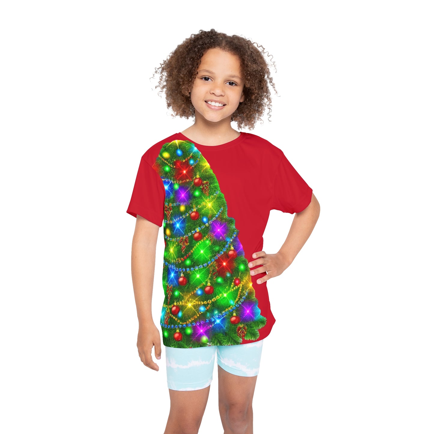 Christmas Tree Kids Sports Jersey (AOP)