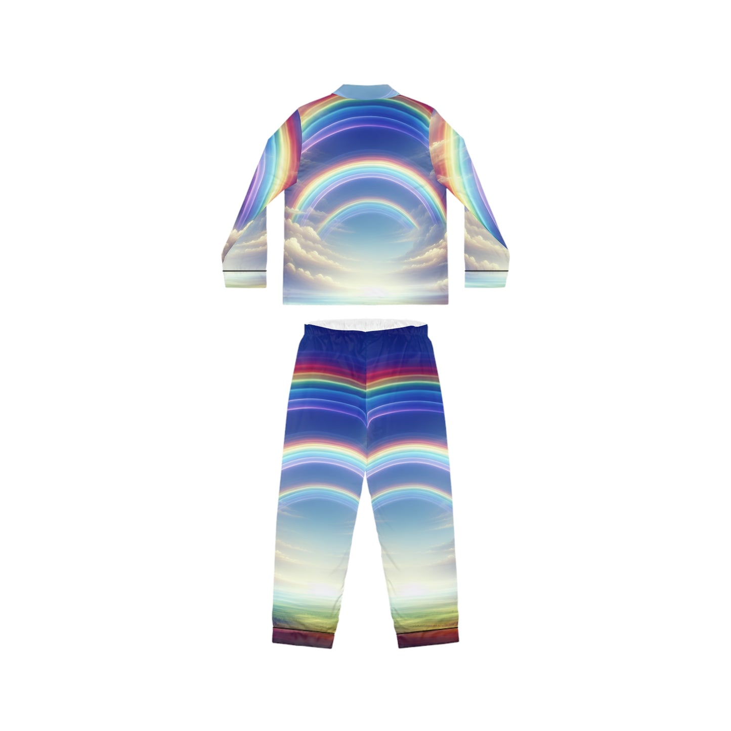 Rainbow Women's Satin Pajamas (AOP)