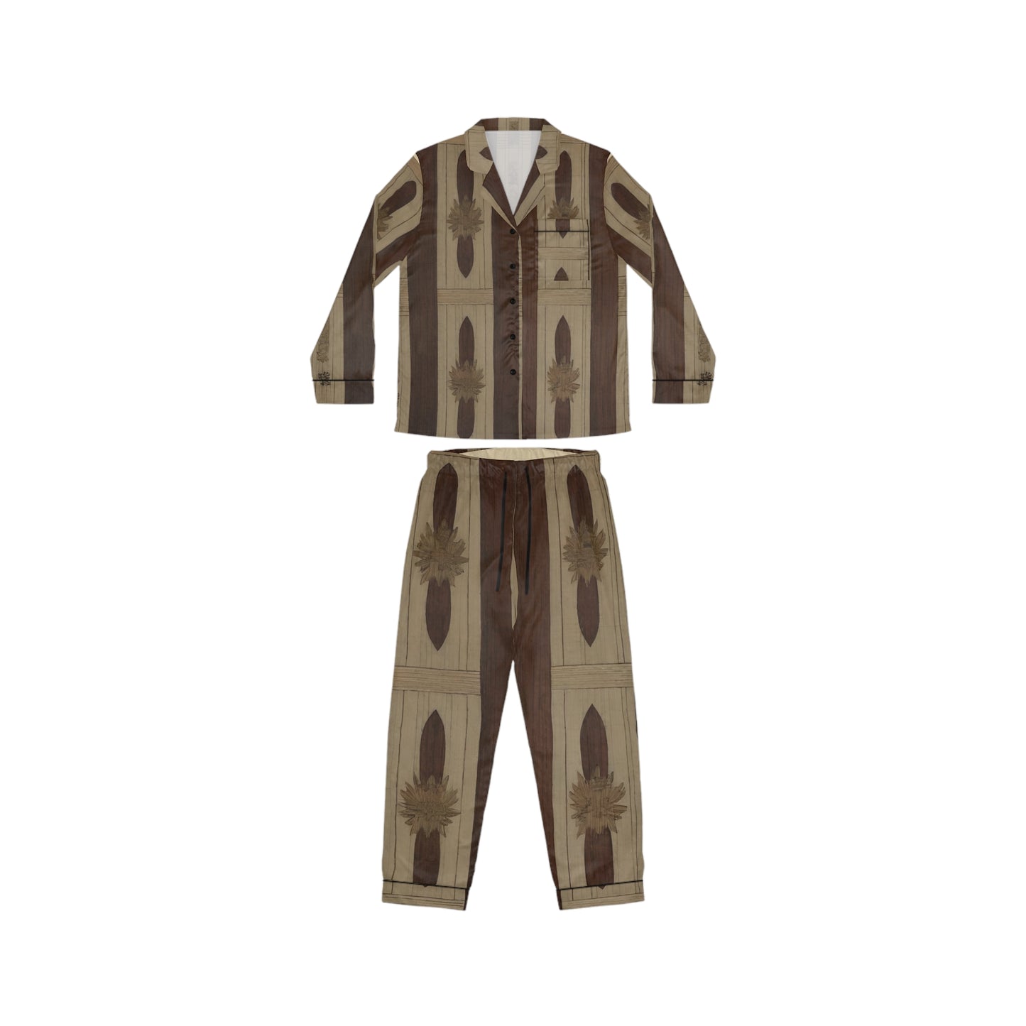 Walnut Women's Satin Pajamas (AOP)