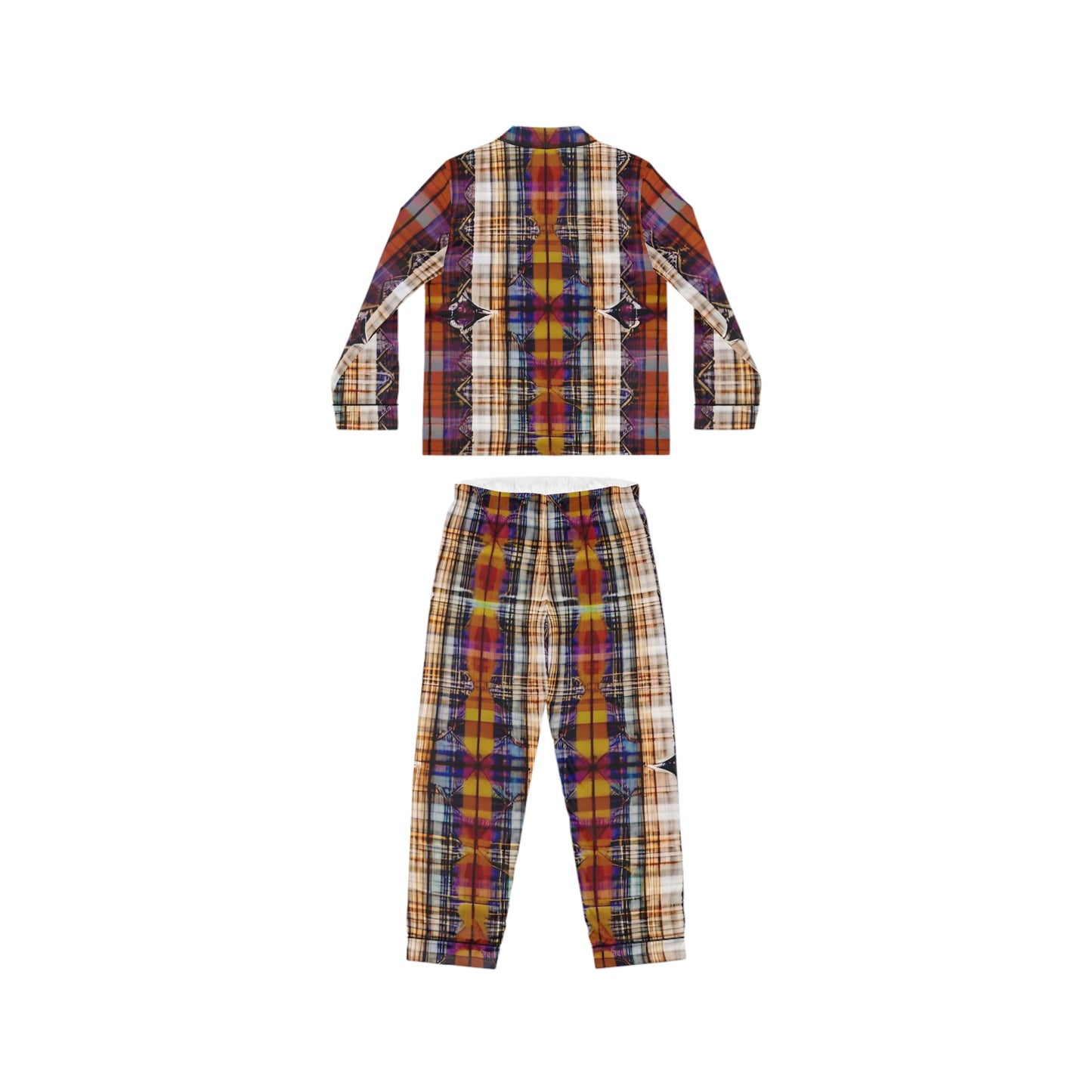 Highland Plaid Women's Satin Pajamas (AOP)