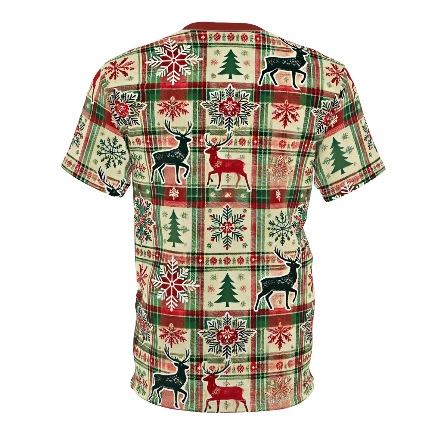 Evergreen Stag Men's Cut & Sew Tee (AOP)