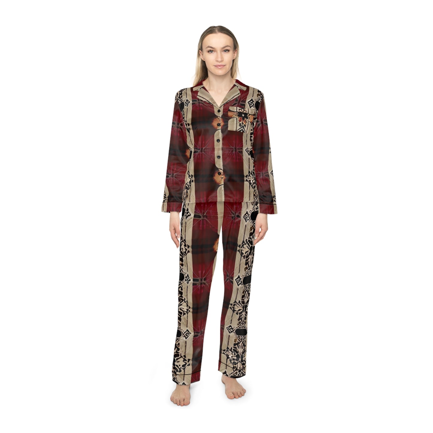 Ignite Women's Satin Pajamas (AOP)