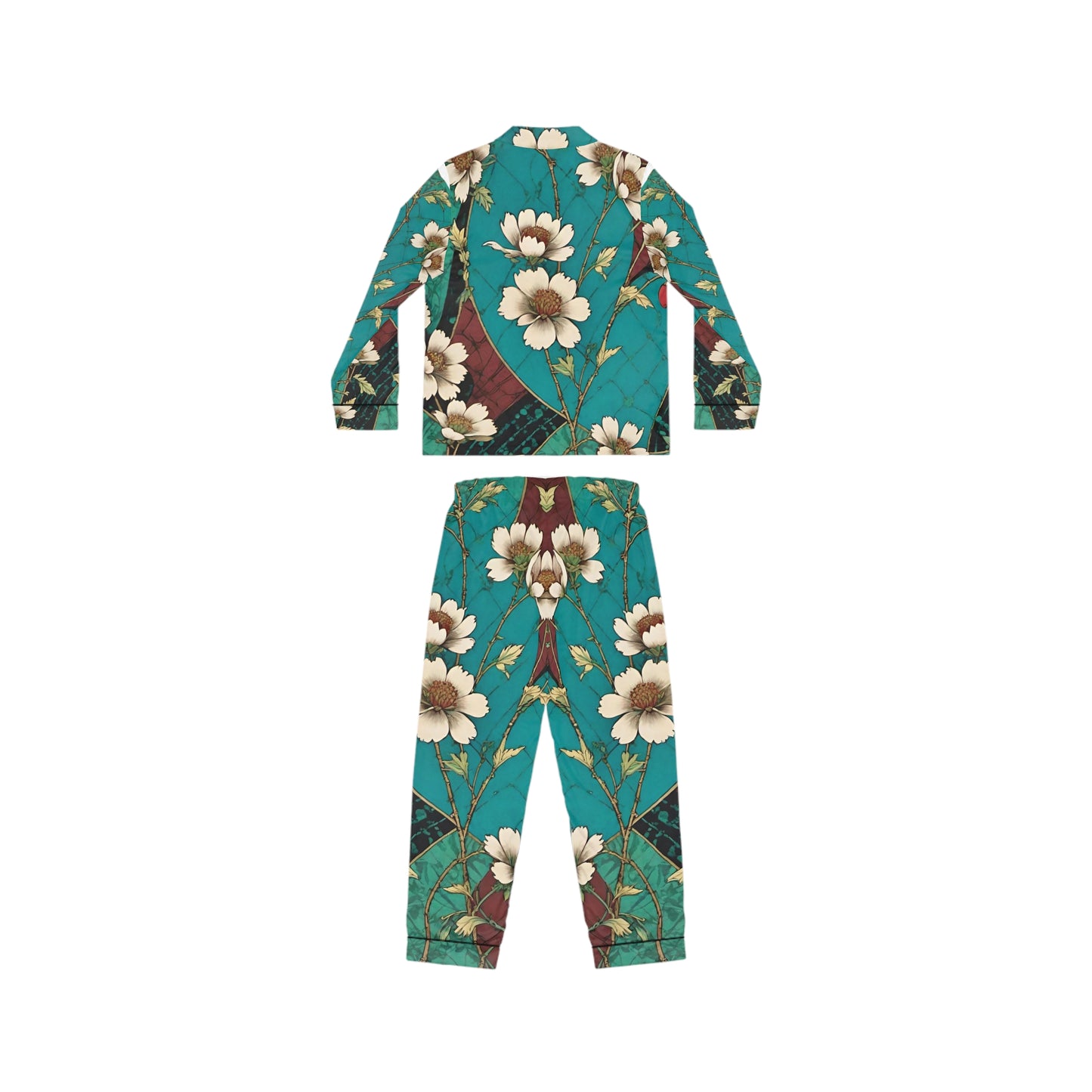 Lotus Garden Women's Satin Pajamas (AOP)