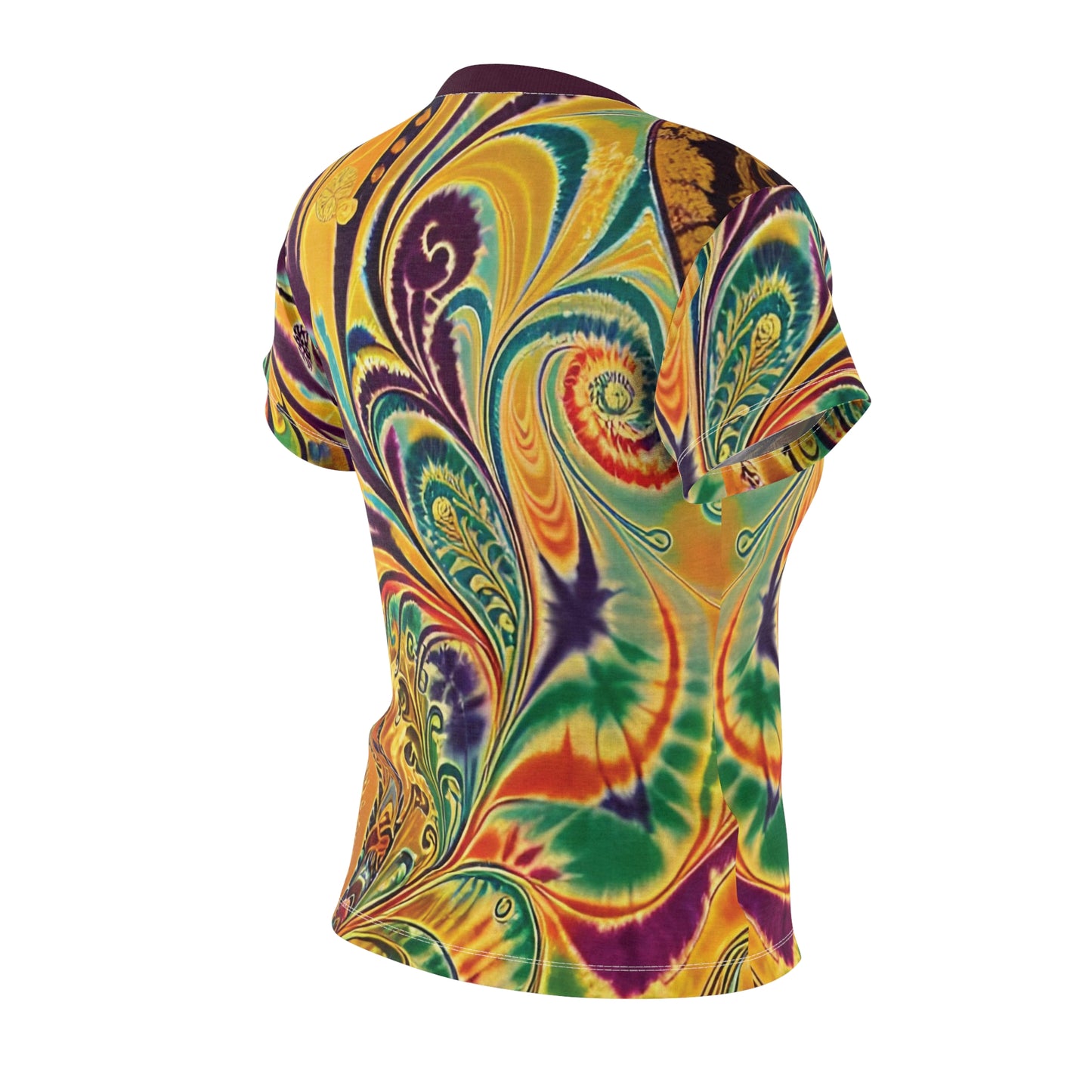 Radiant Swirl Women's Cut & Sew Tee (AOP)