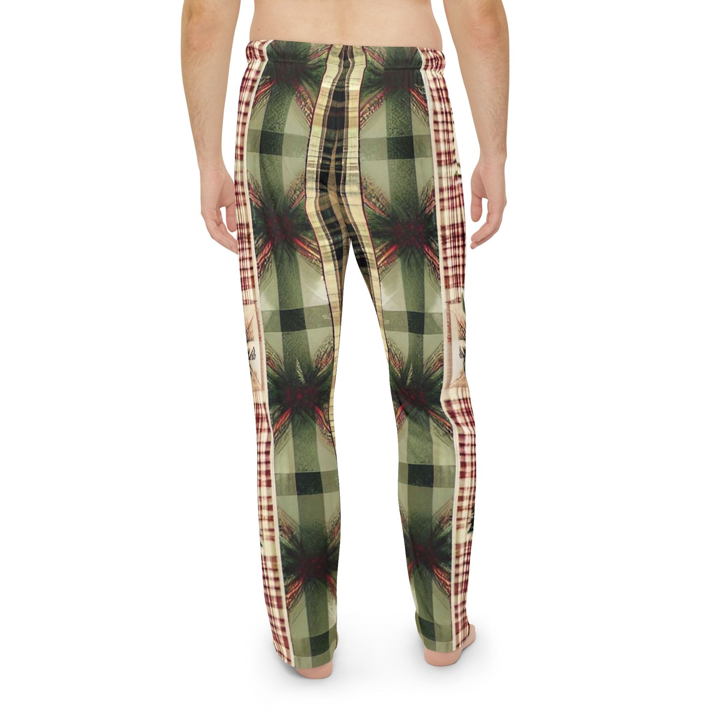 Christmas Plaid Men's Pajama Pants (AOP)