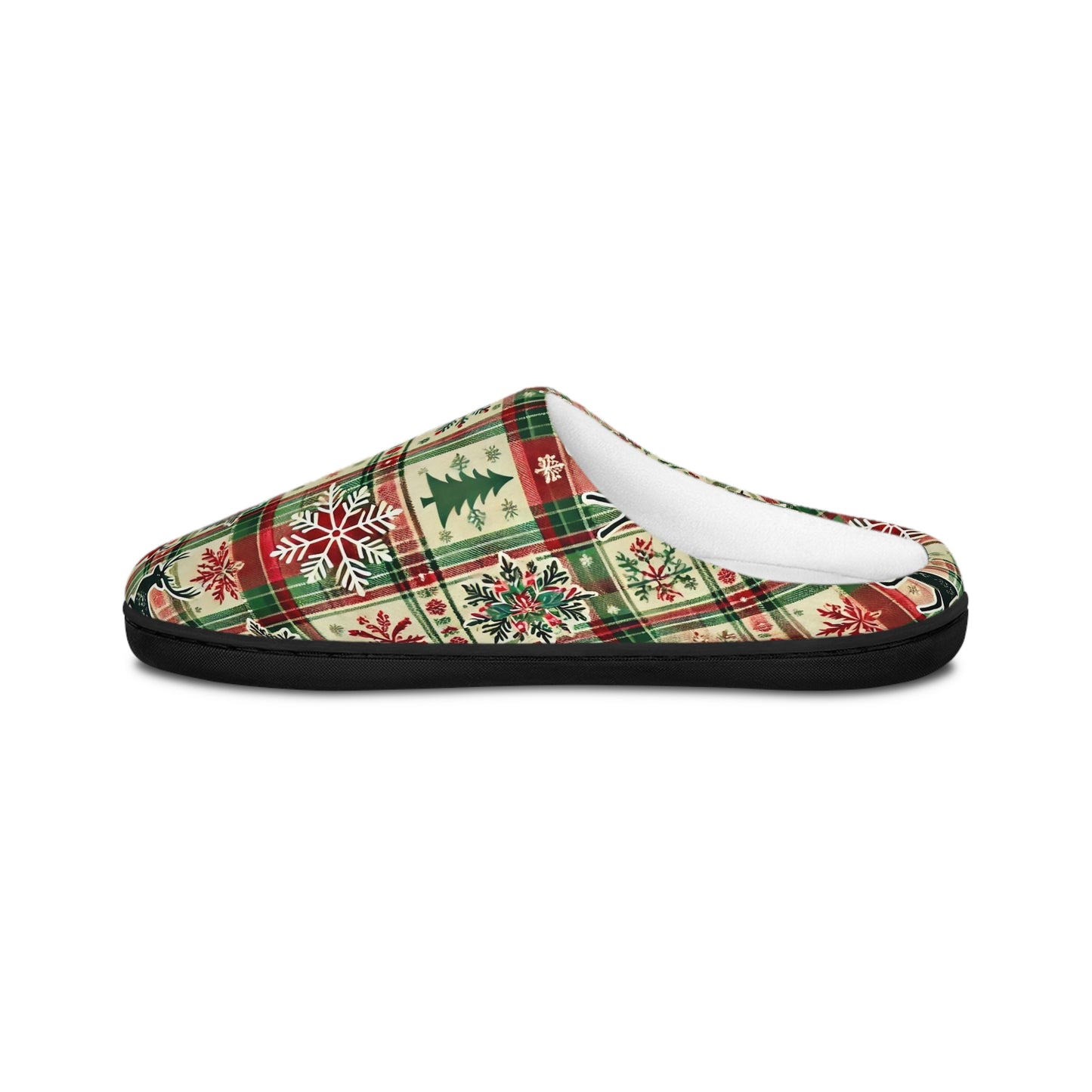 Evergreen Stag Plaid Men's Indoors Slippers