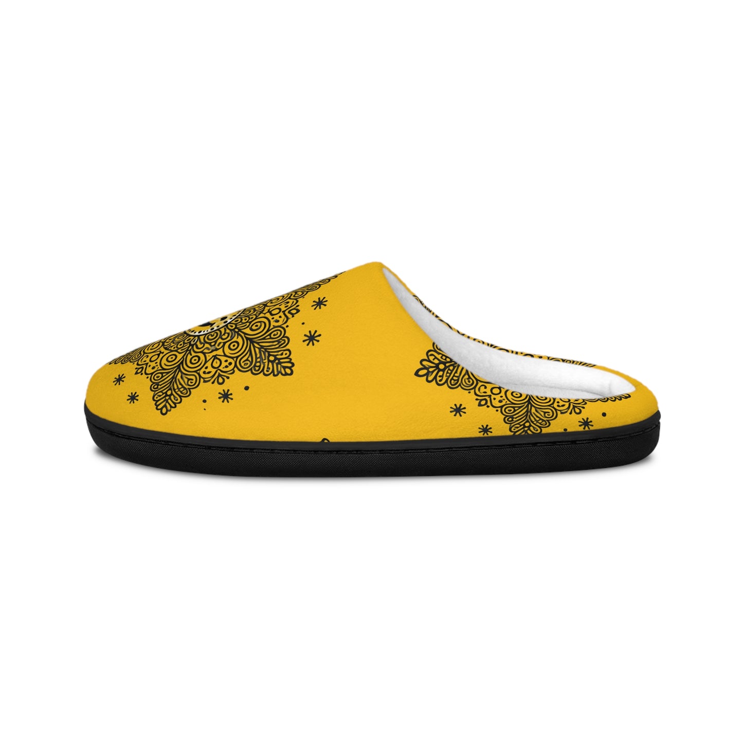 Snowflake - Yellow Women's Indoor Slippers