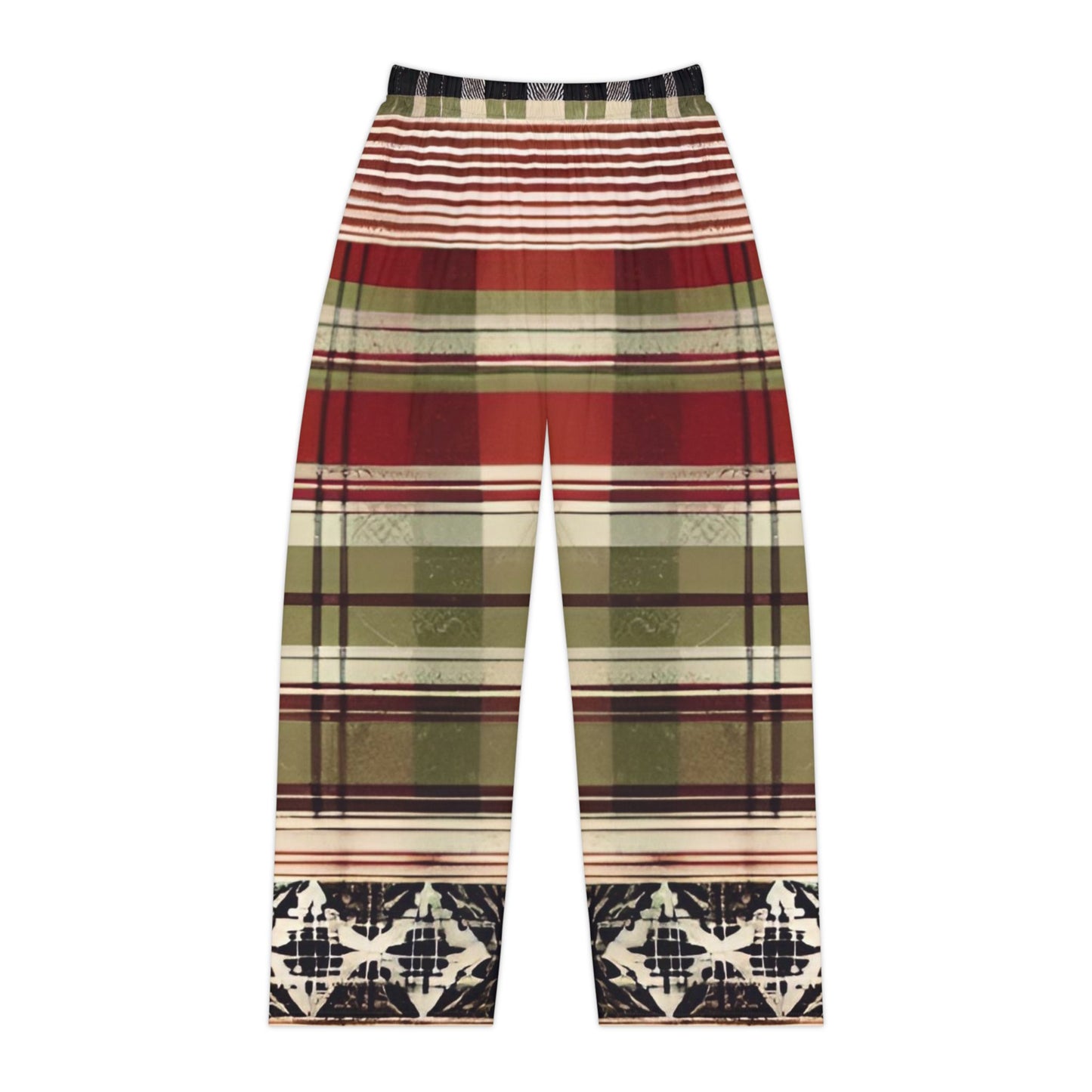 Between the Lines Plaid Women's Pajama Pants (AOP)