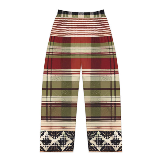 Between the Lines Plaid Women's Pajama Pants (AOP)