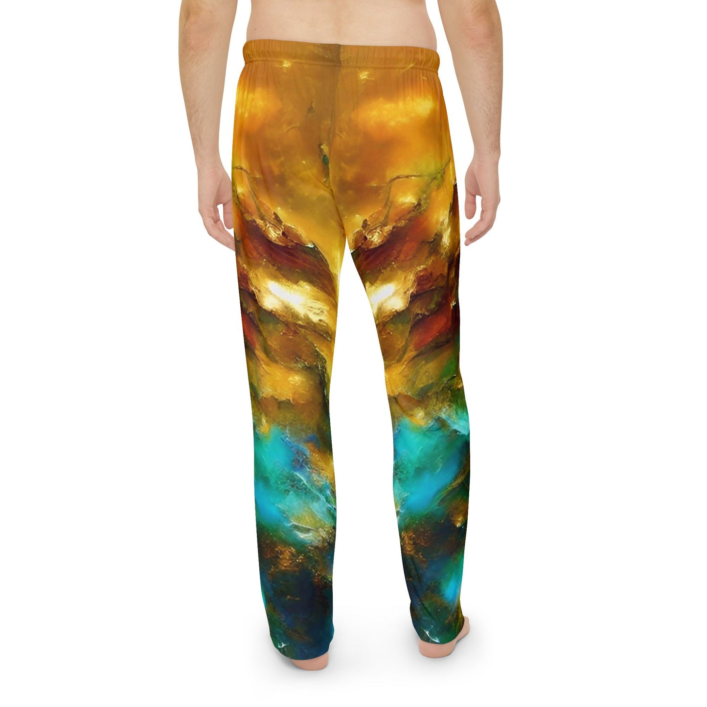 Marbled Men's Pajama Pants (AOP)