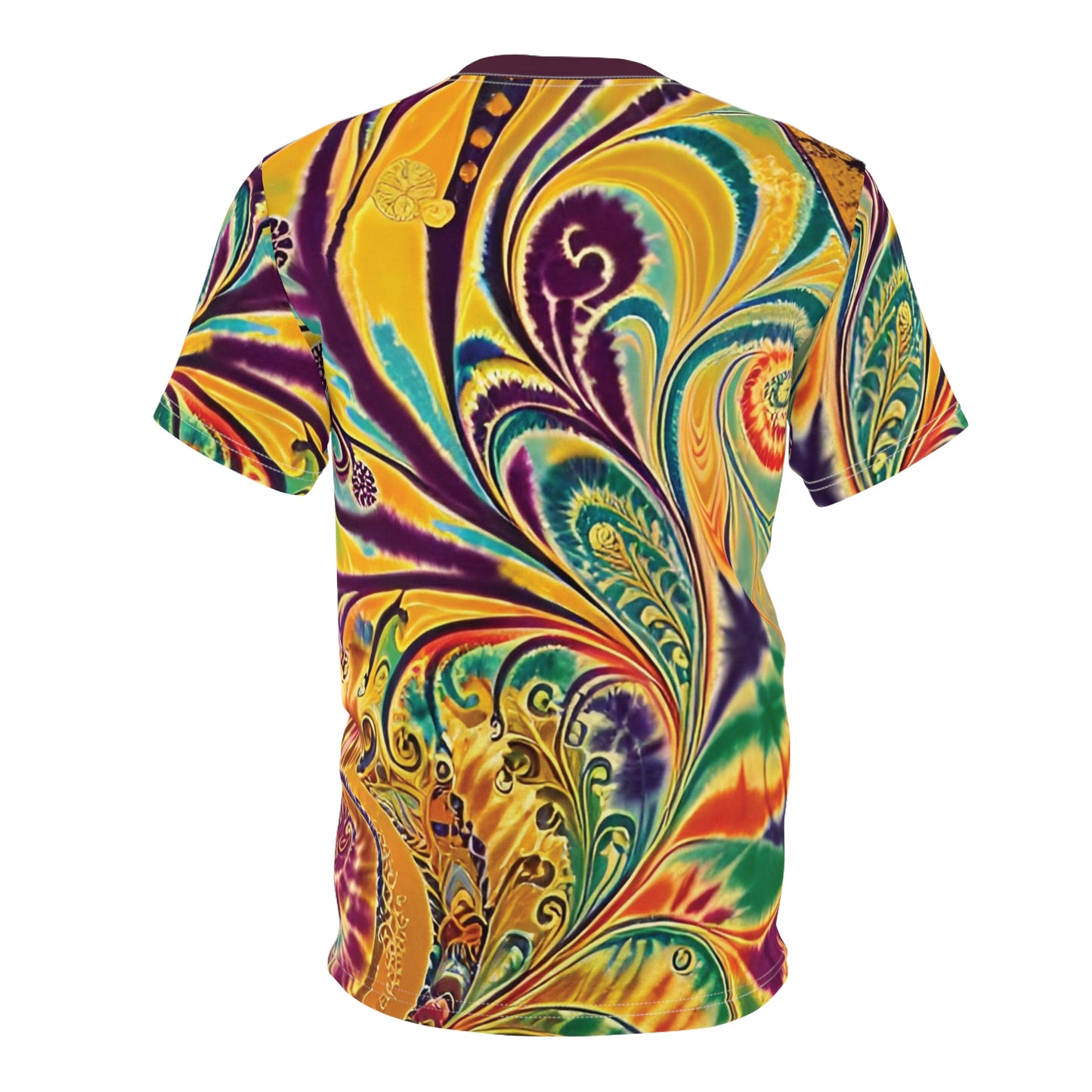 Radiant Swirl Men's Cut & Sew Tee (AOP)