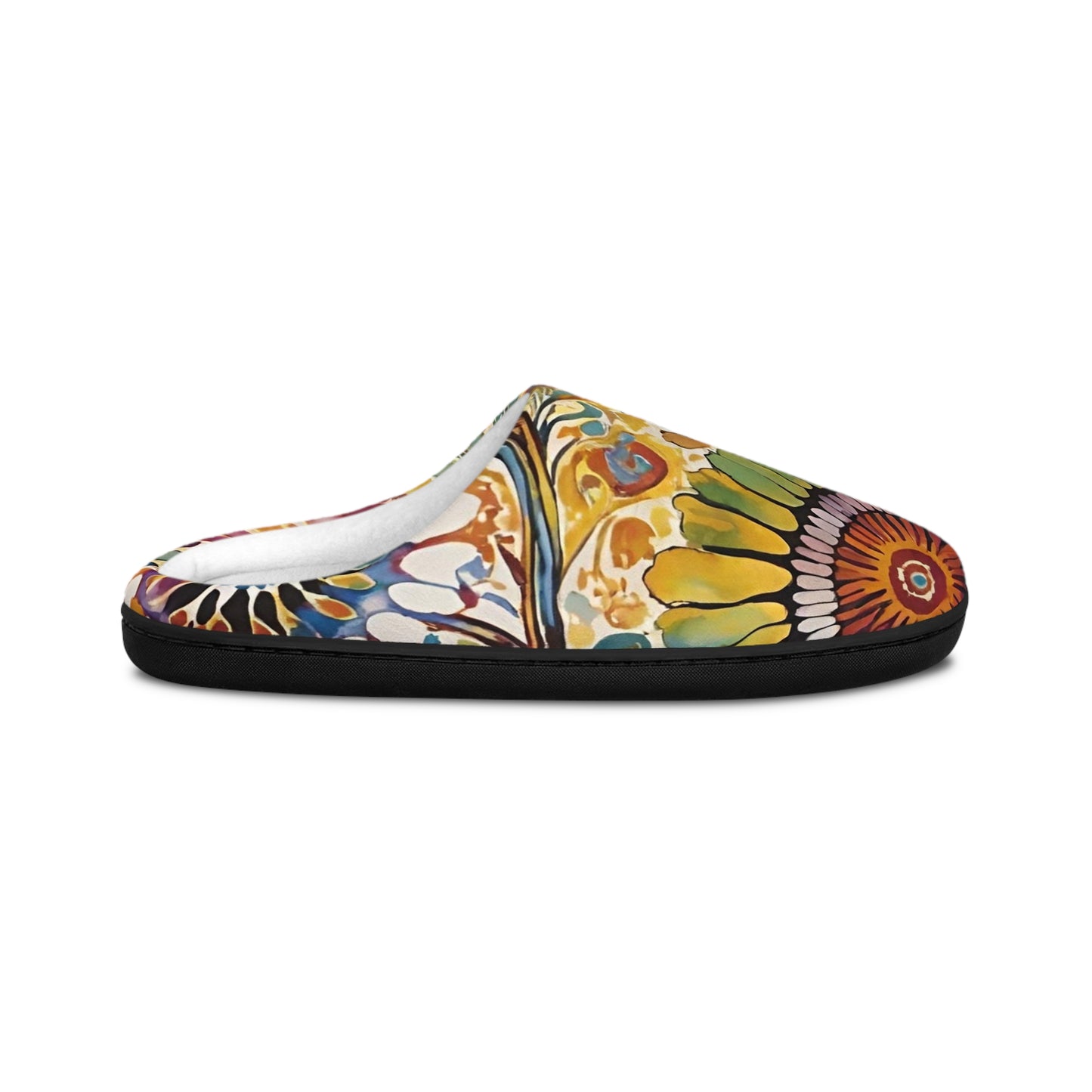 Floral Harmony Men's Indoor Slippers