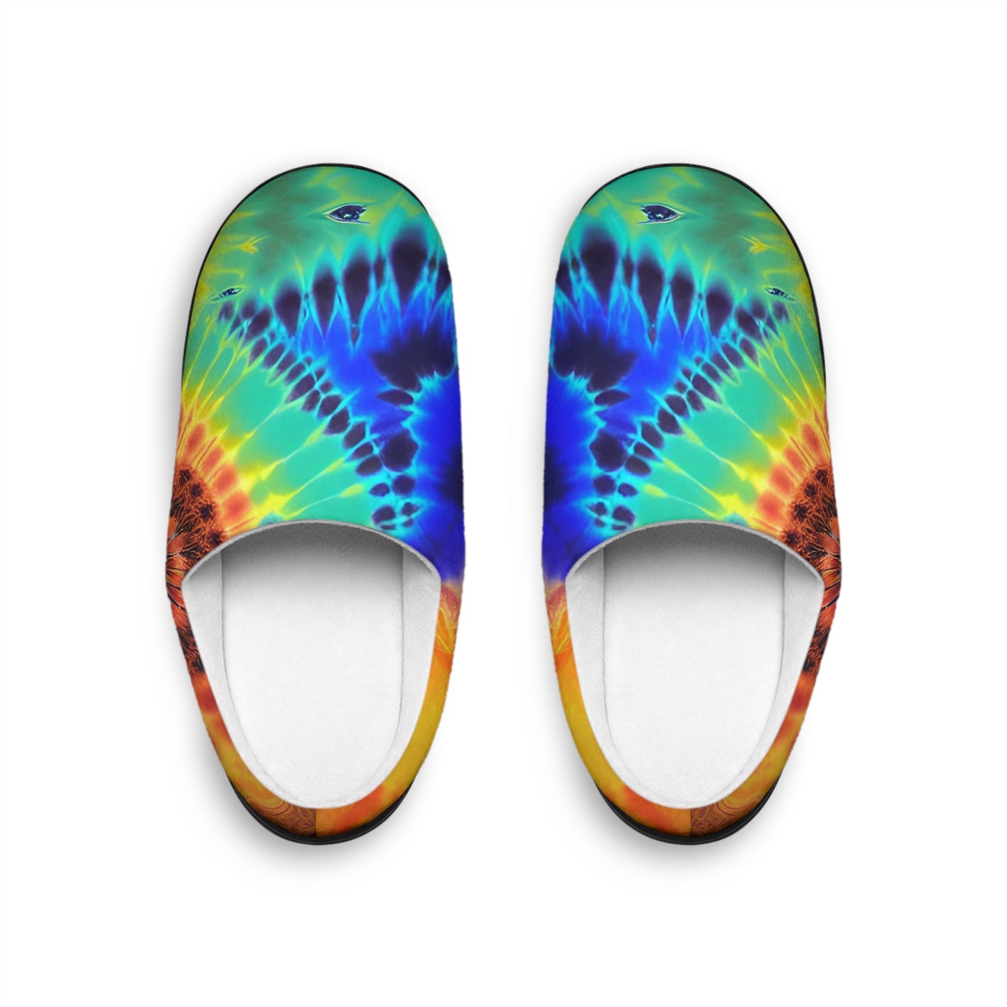 Rainbow Swirl Men's Indoor Slippers