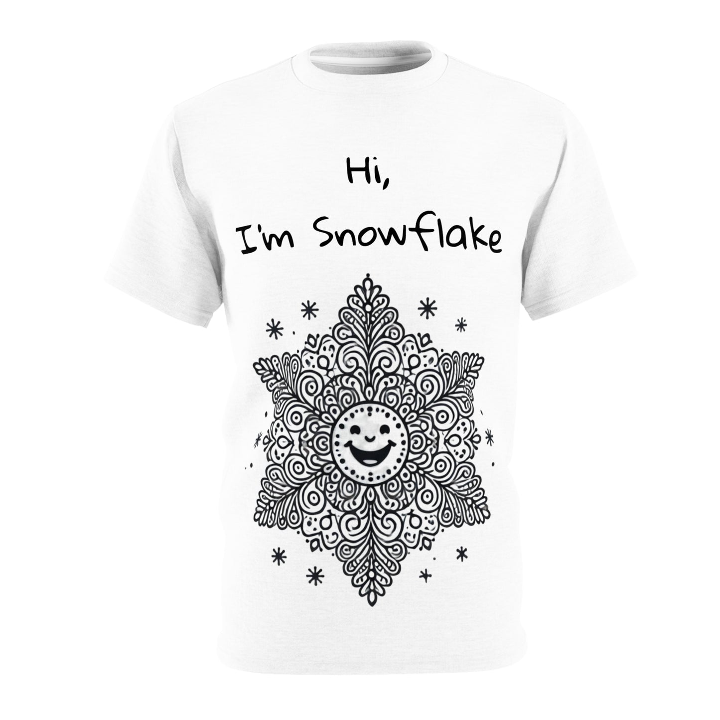 Snowflake Men's Cut & Sew Tee (AOP)