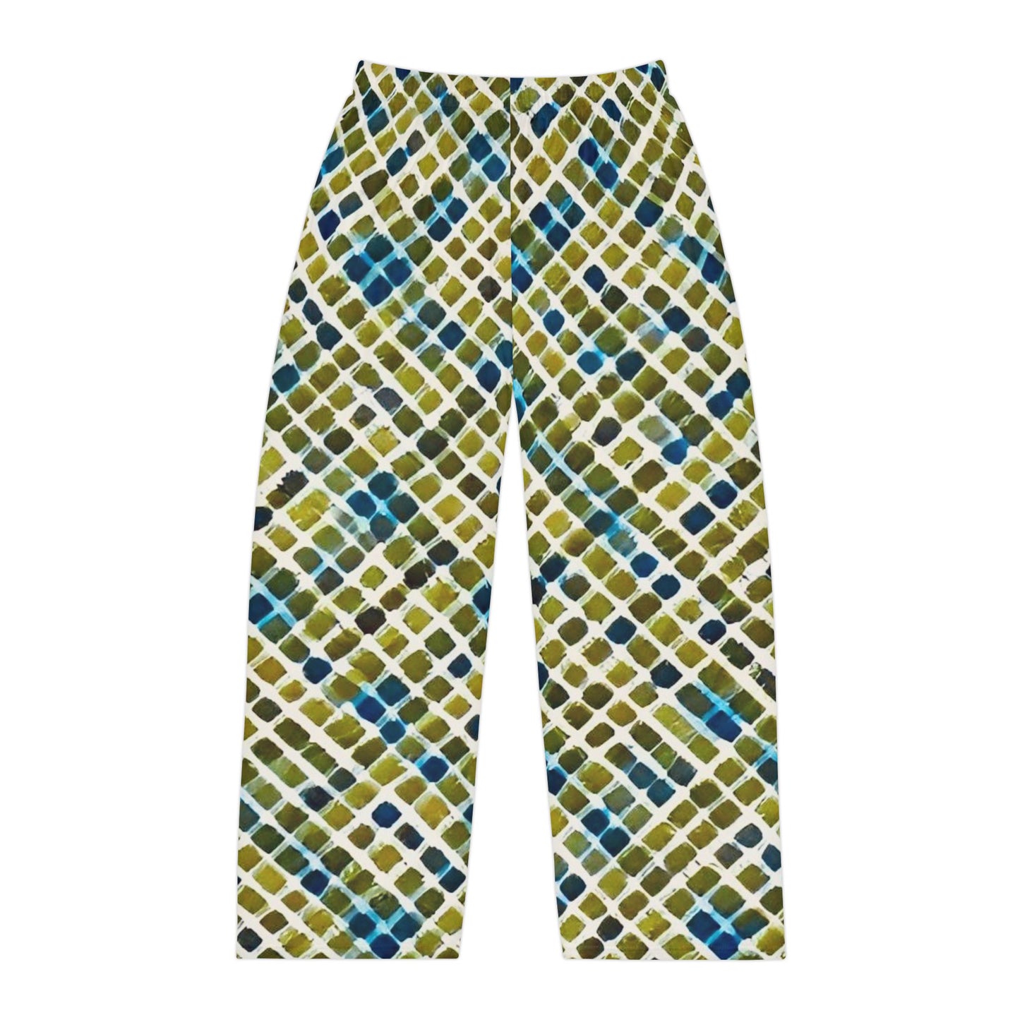 Serene Squares Men's Pajama Pants (AOP)