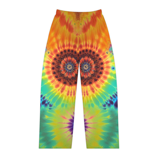 Rainbow Swirl Women's Pajama Pants (AOP)