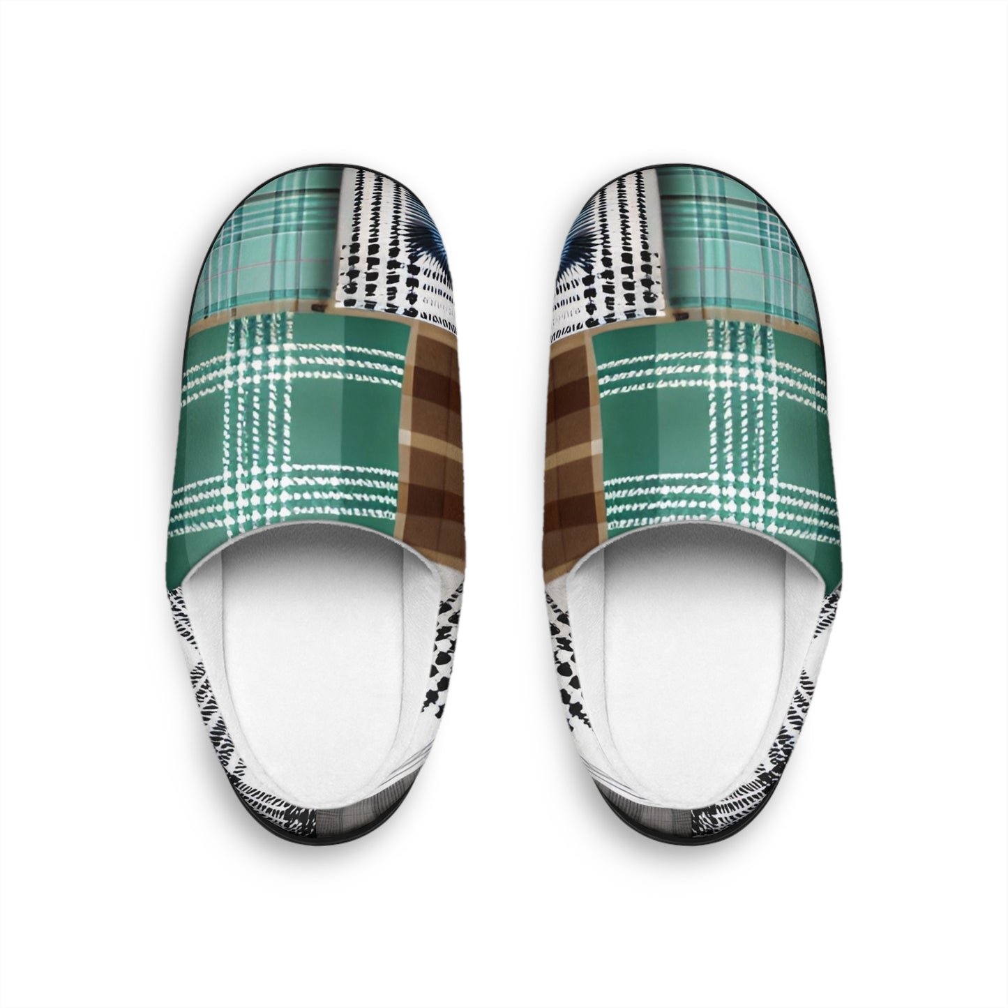 Plaid Patchwork Men's Indoor Slippers