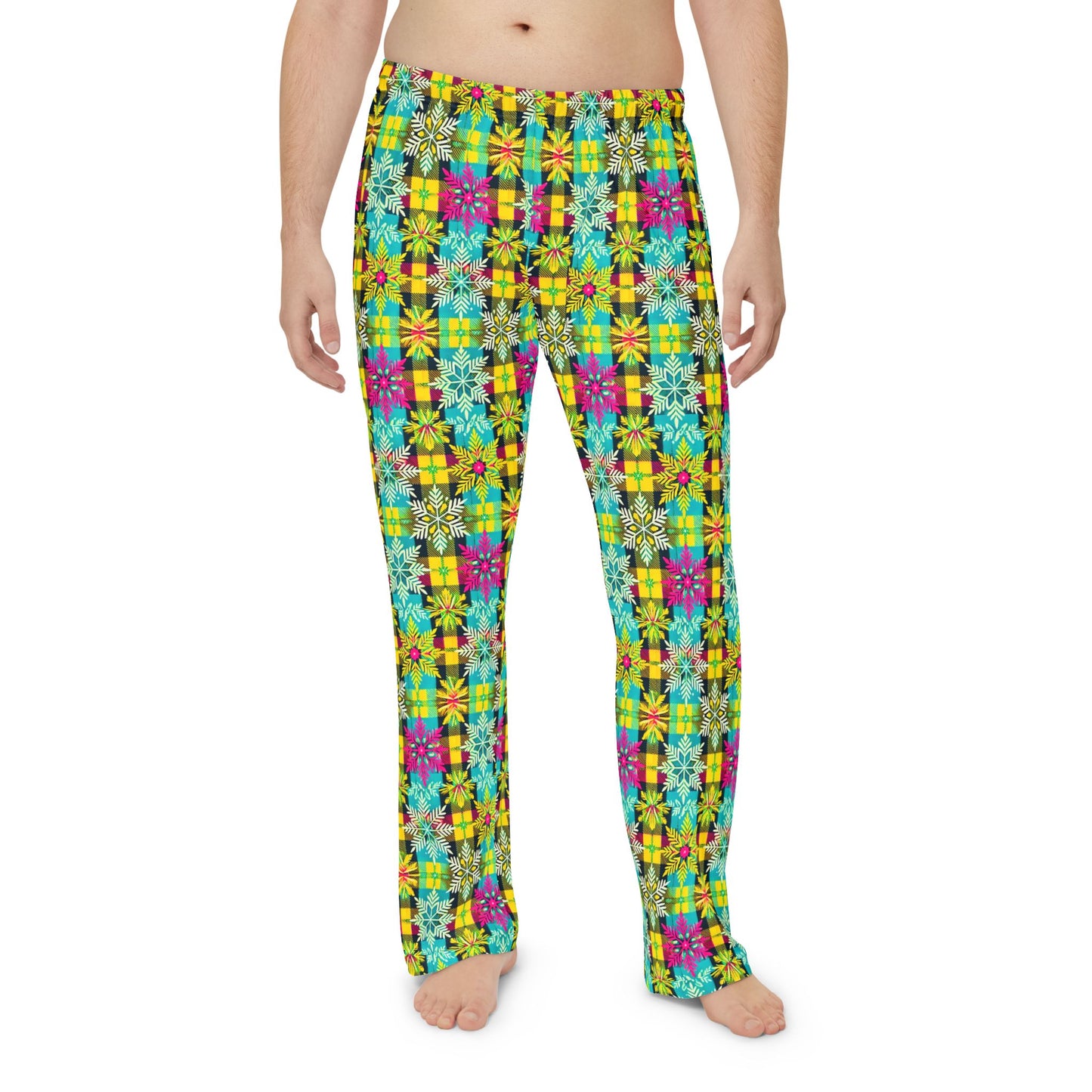 Sno-Flakes Men's Pajama Pants (AOP)