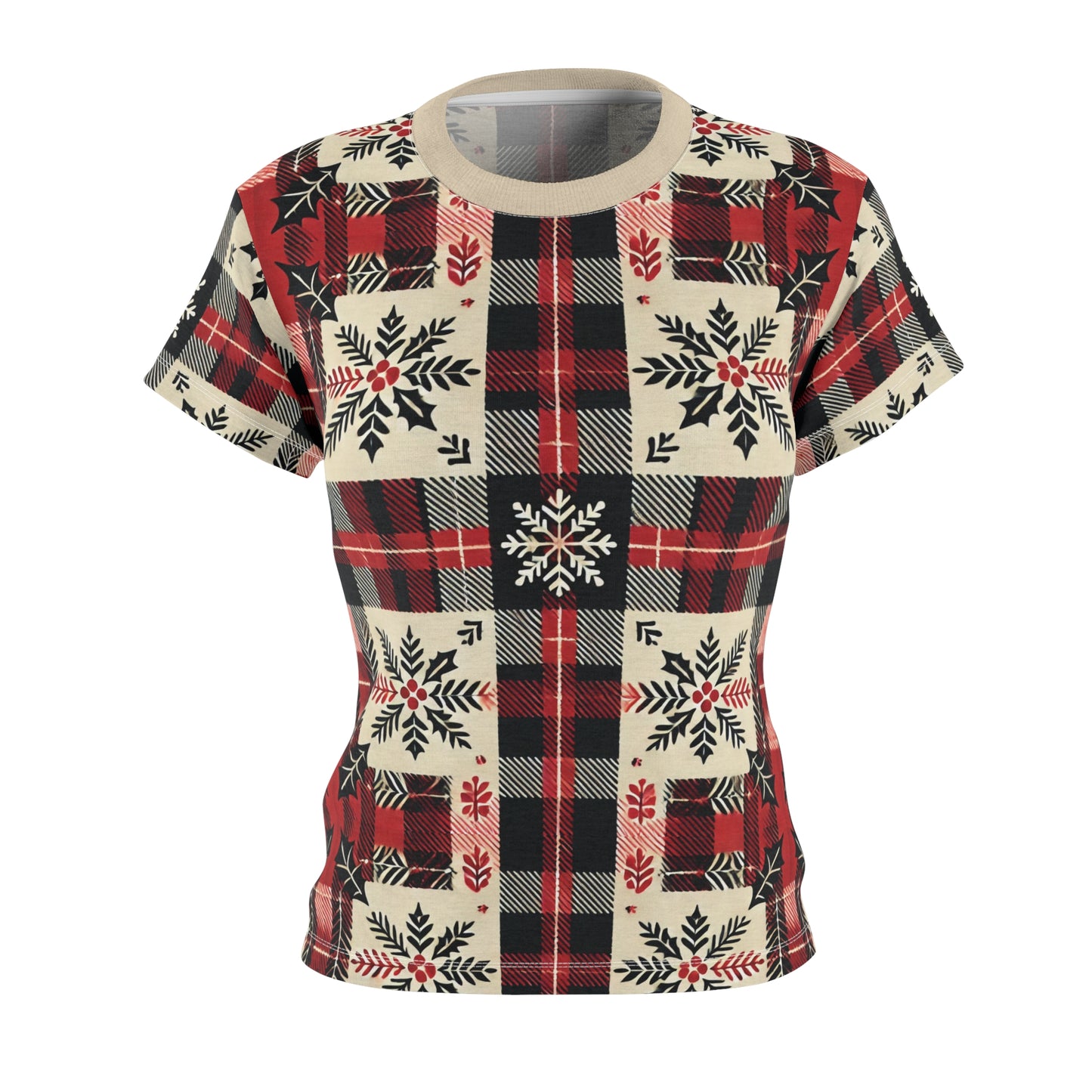 Mistletoe Morning Women's Cut & Sew Tee (AOP)