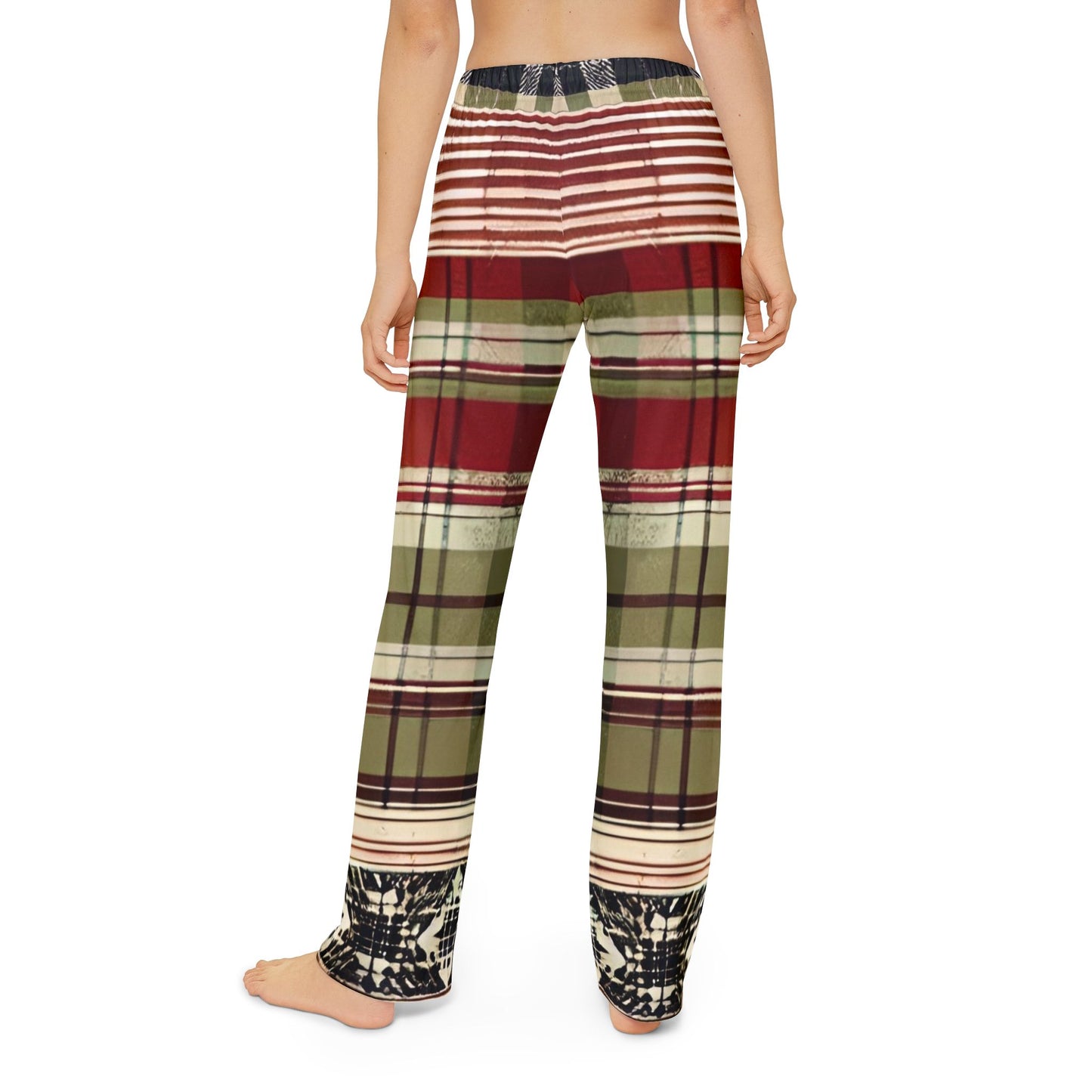 Between the Lines Plaid Kids Pajama Pants (AOP)