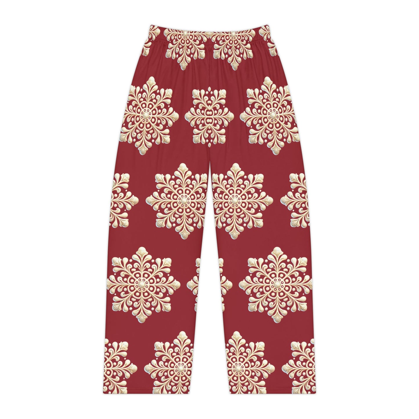 Snow Flake Women's Pajama Pants (AOP)