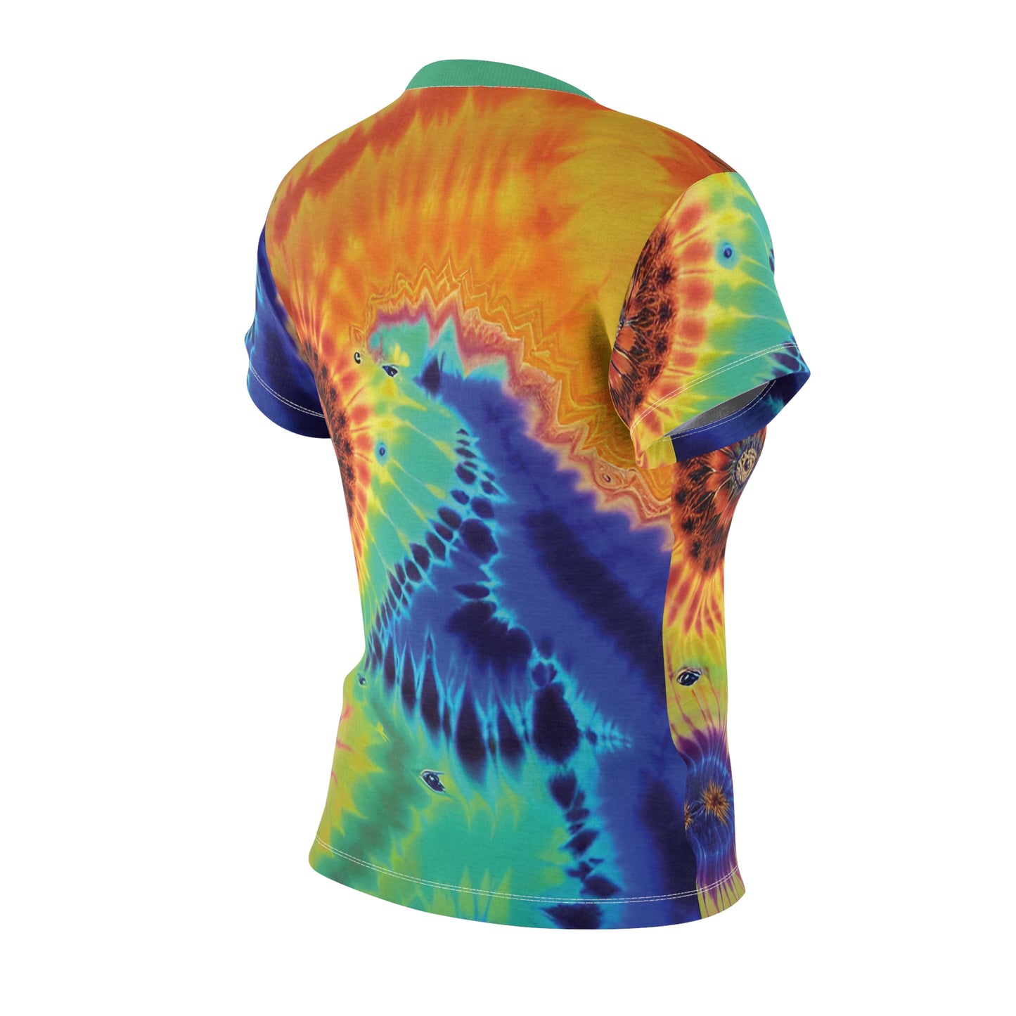 Rainbow Swirl Women's Cut & Sew Tee (AOP)