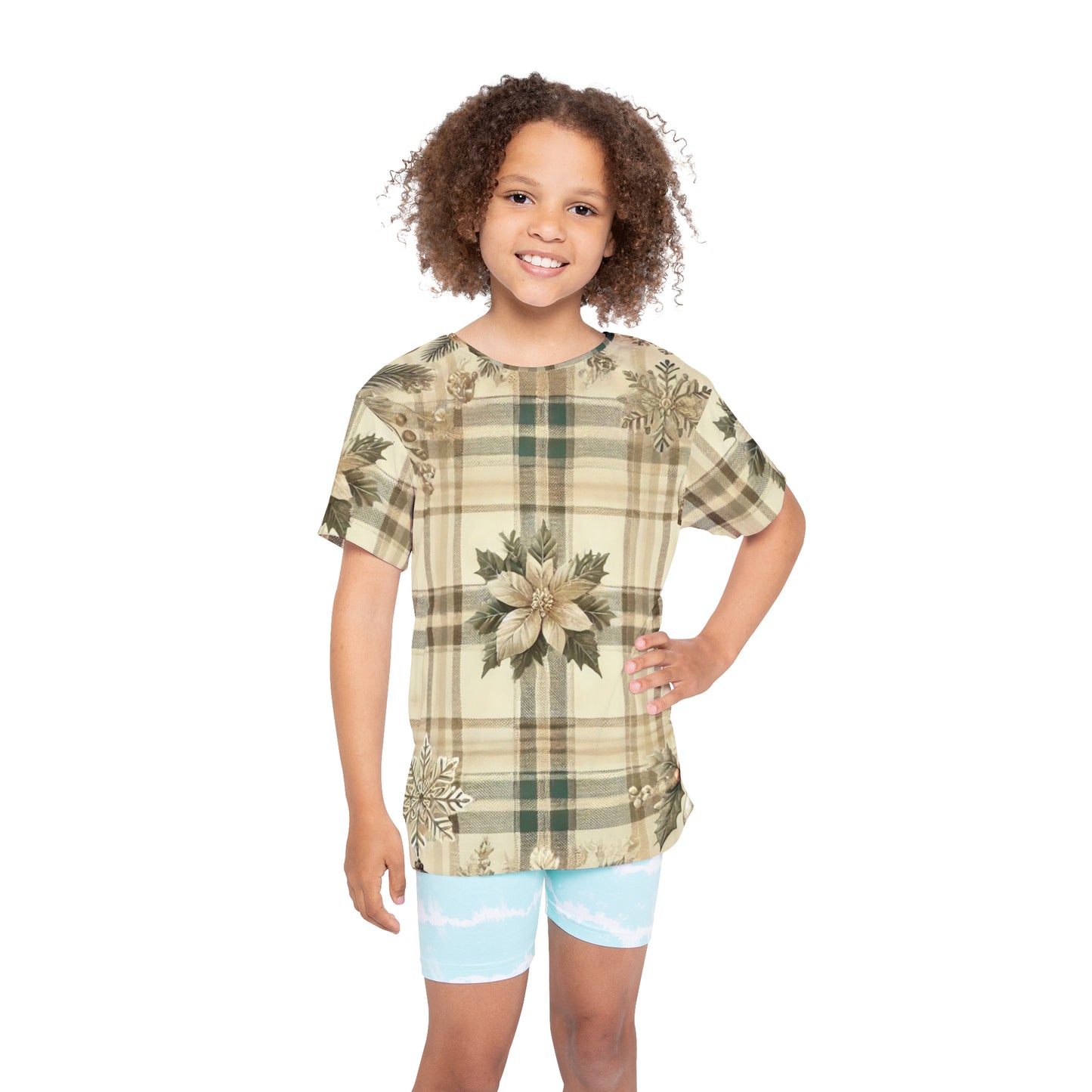 Gold Bow Kids Sports Jersey (AOP)