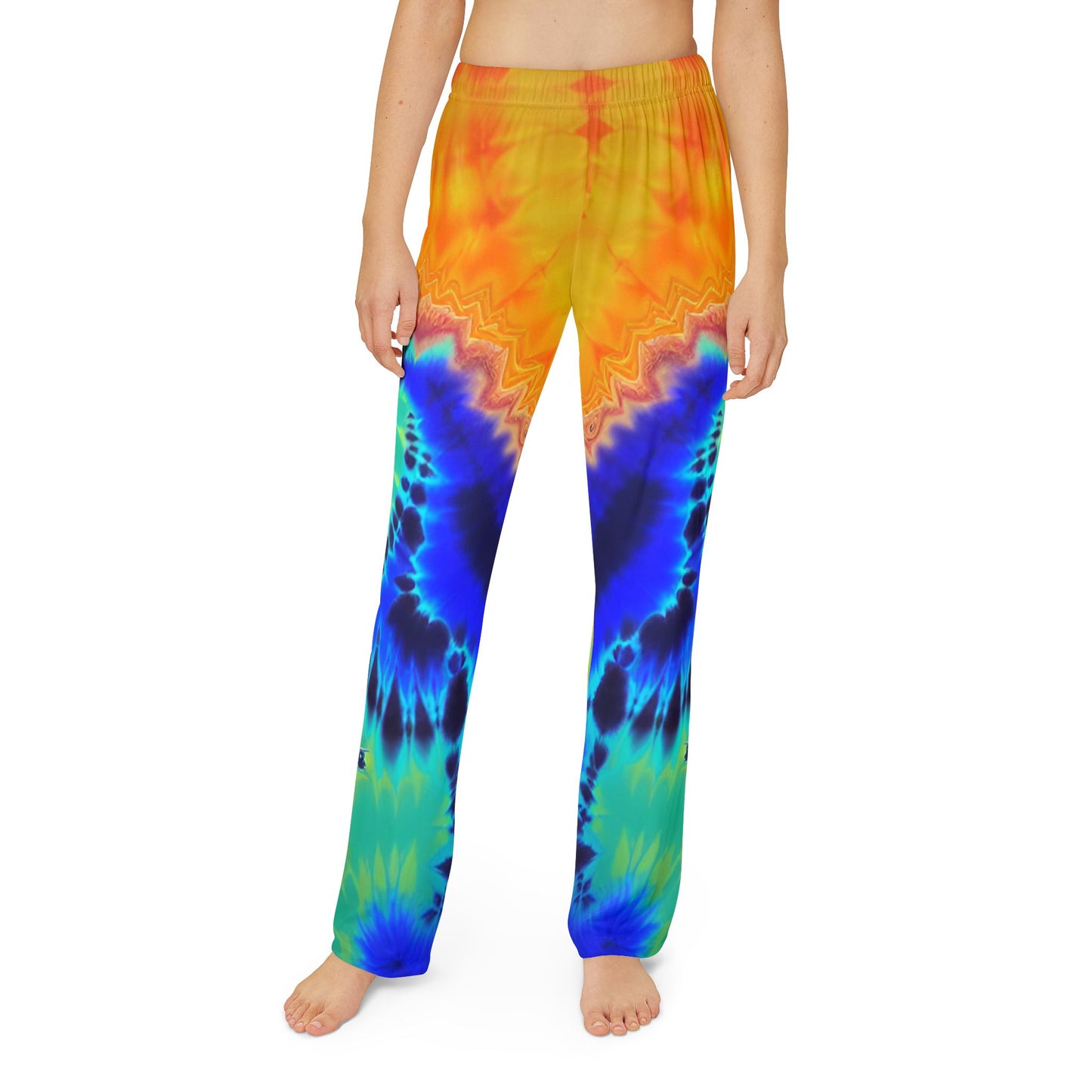 Rainbow Swirl Kids Pajama Pants (AOP)