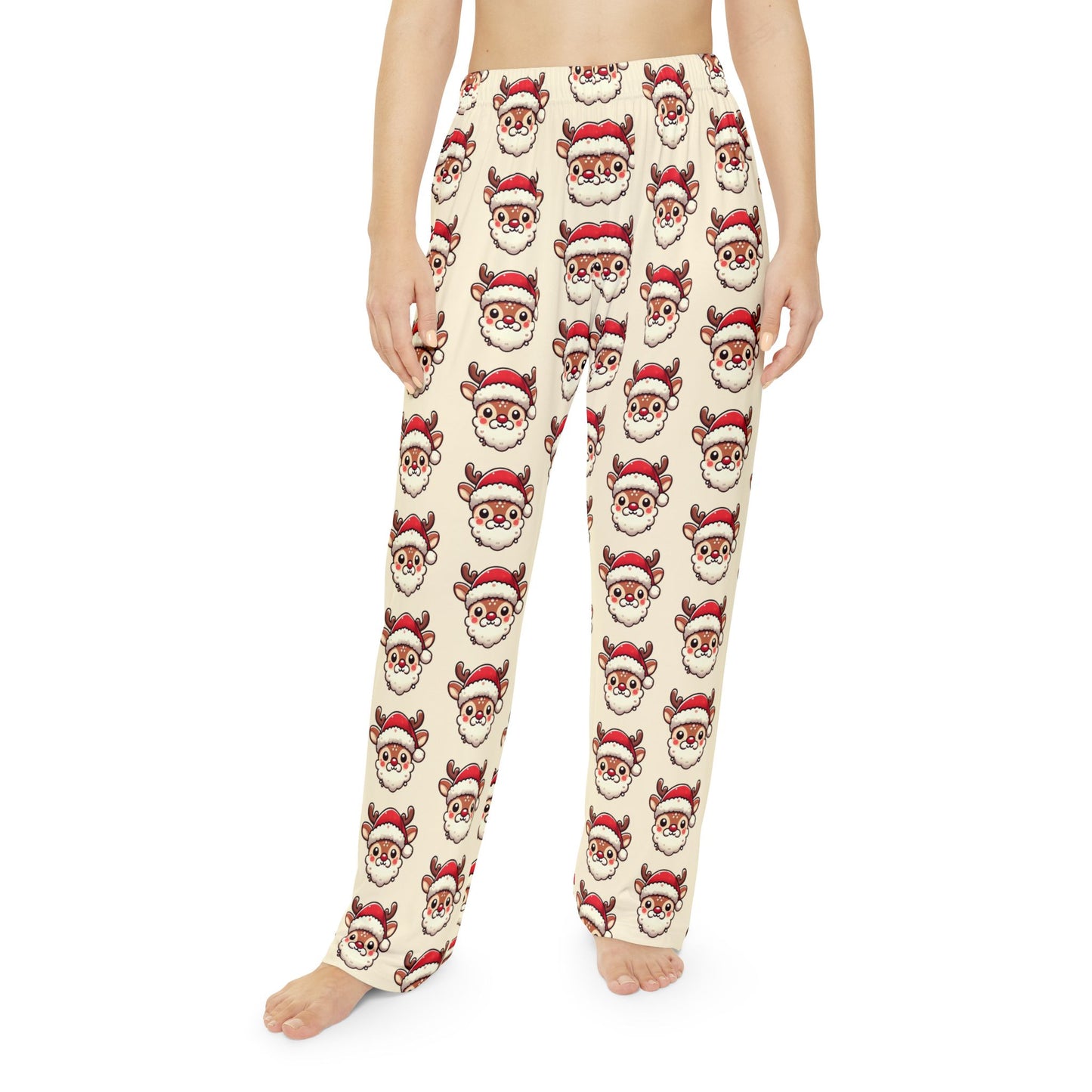 Hello Santa Women's Pajama Pants (AOP)